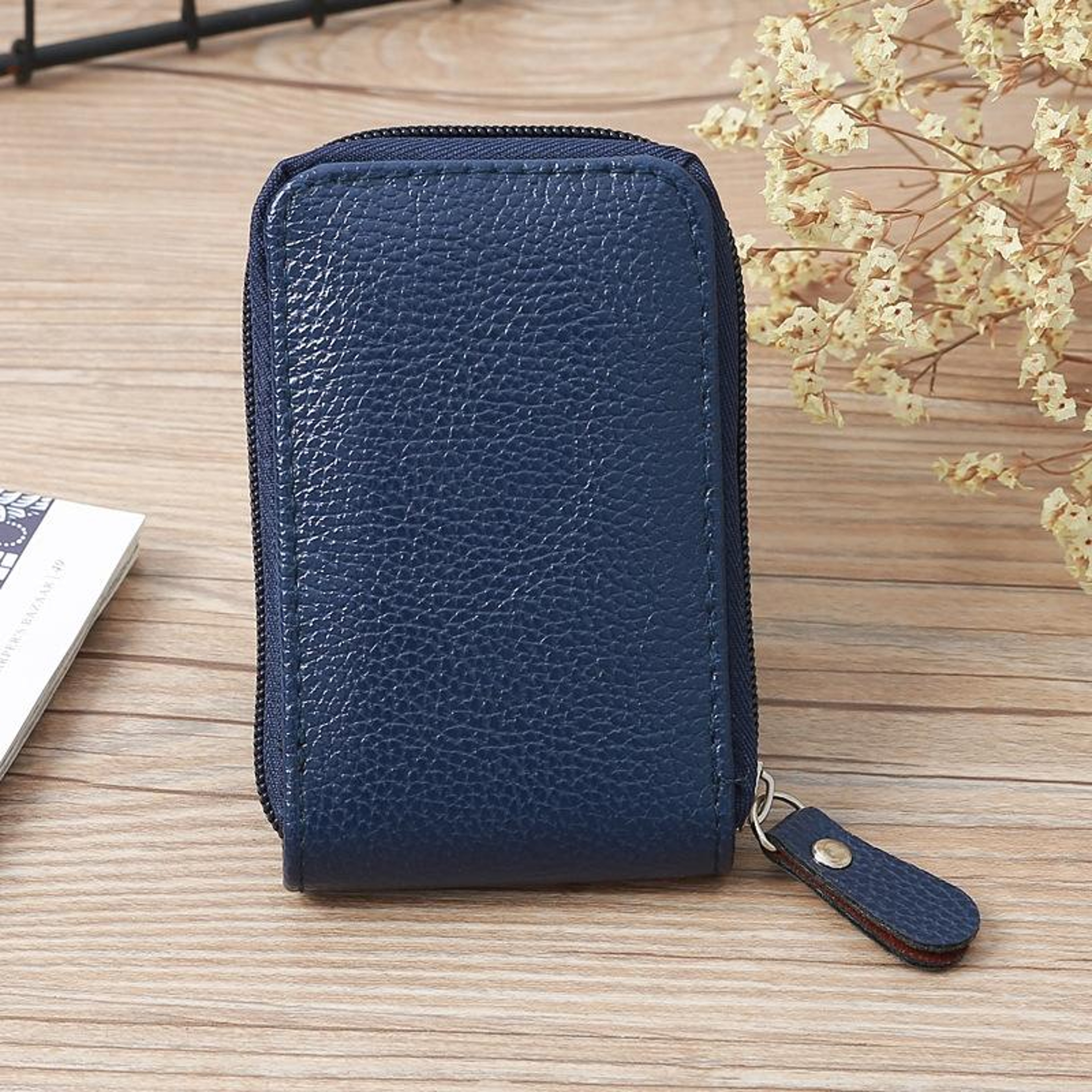 Womens Woven Pattern Mini Coin Purse and 11 Card Zipper Wallet – view 4