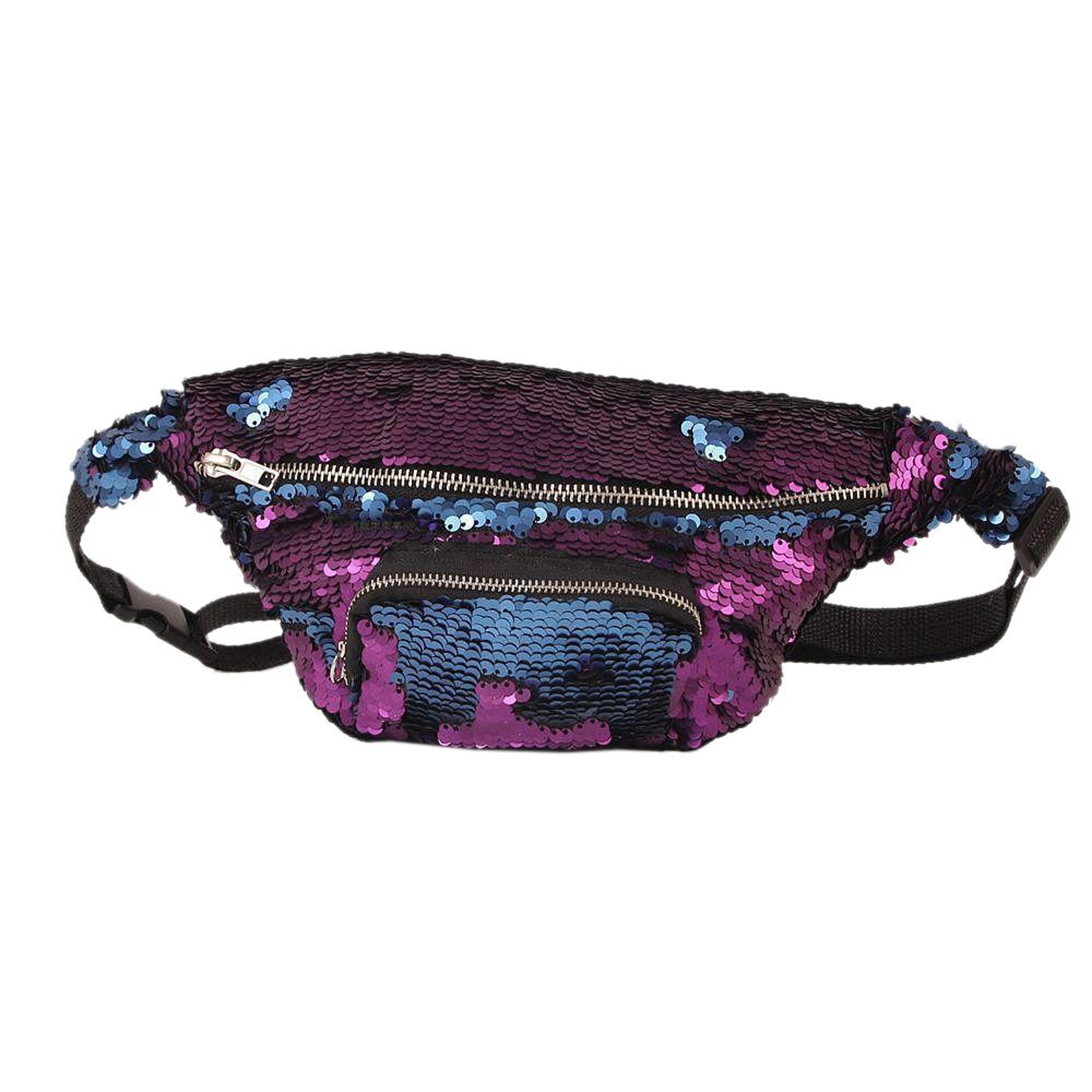 Reversible Sequin Waist Bag Mermaid Fanny Pack for Travel and Everyday Essentials – view 7