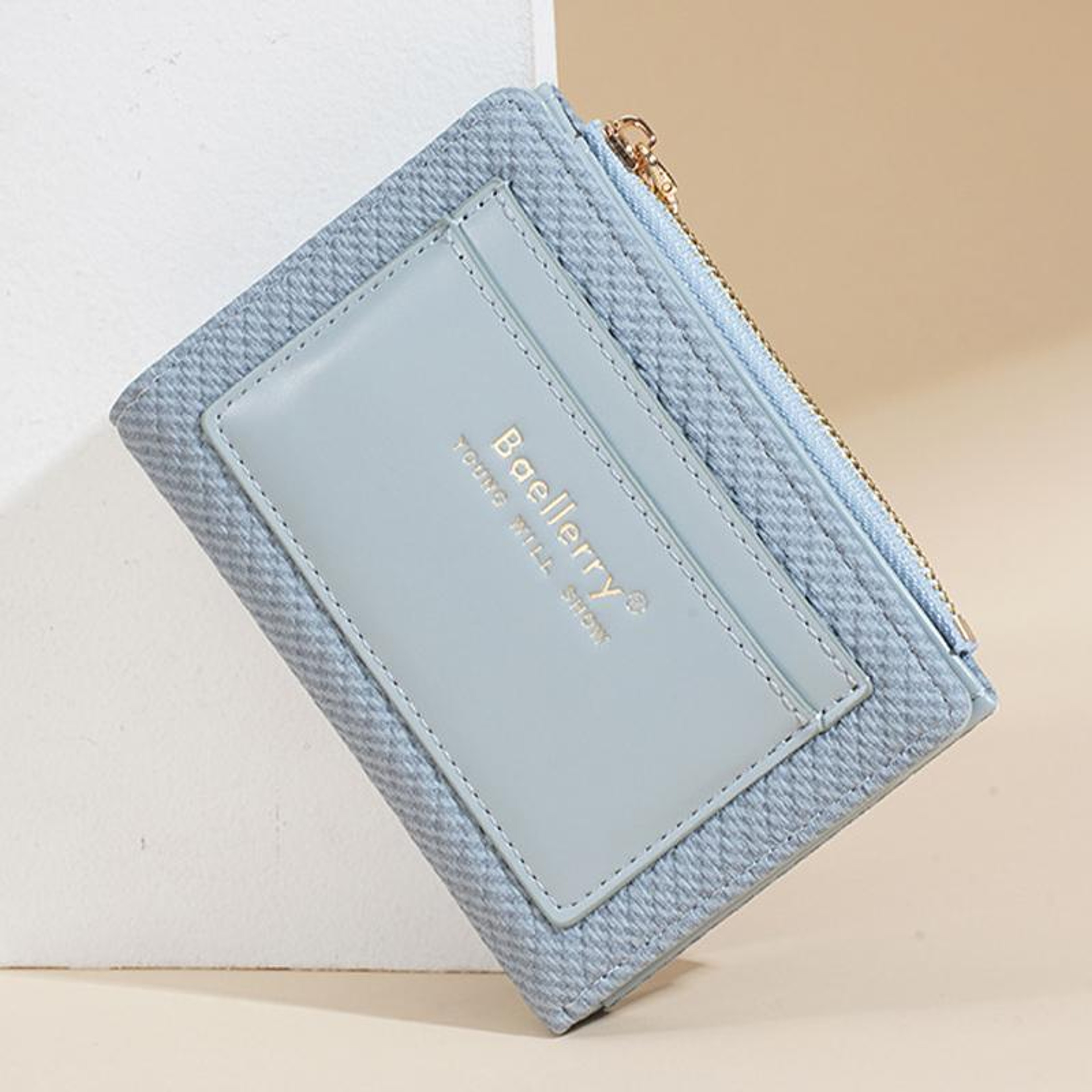 Womens Compact Wallet with Multi Card Slots and Zipper Coin Purse – view 12