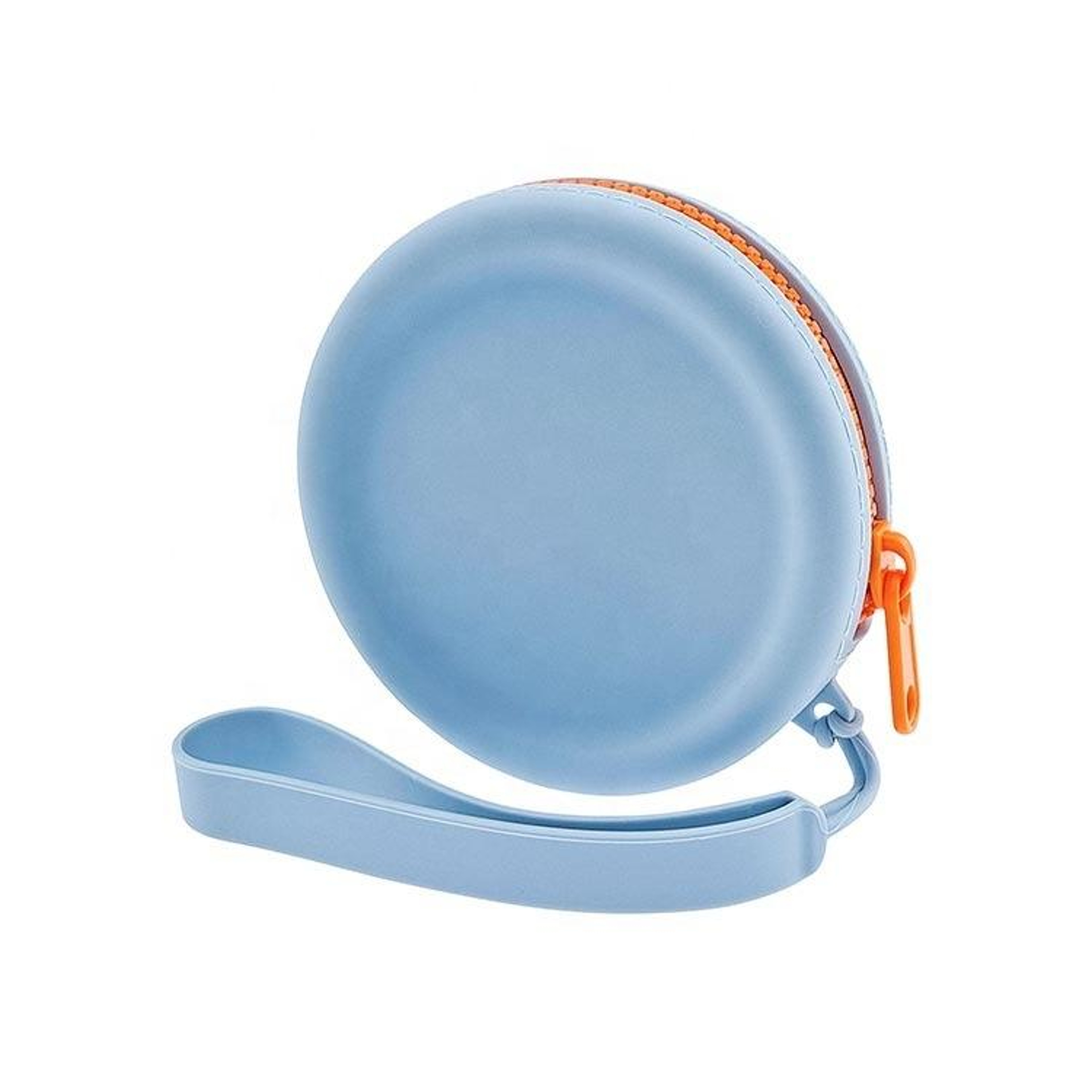 Round Silicone Coin Purse with Zipper and Detachable Carrying Handle – view 3
