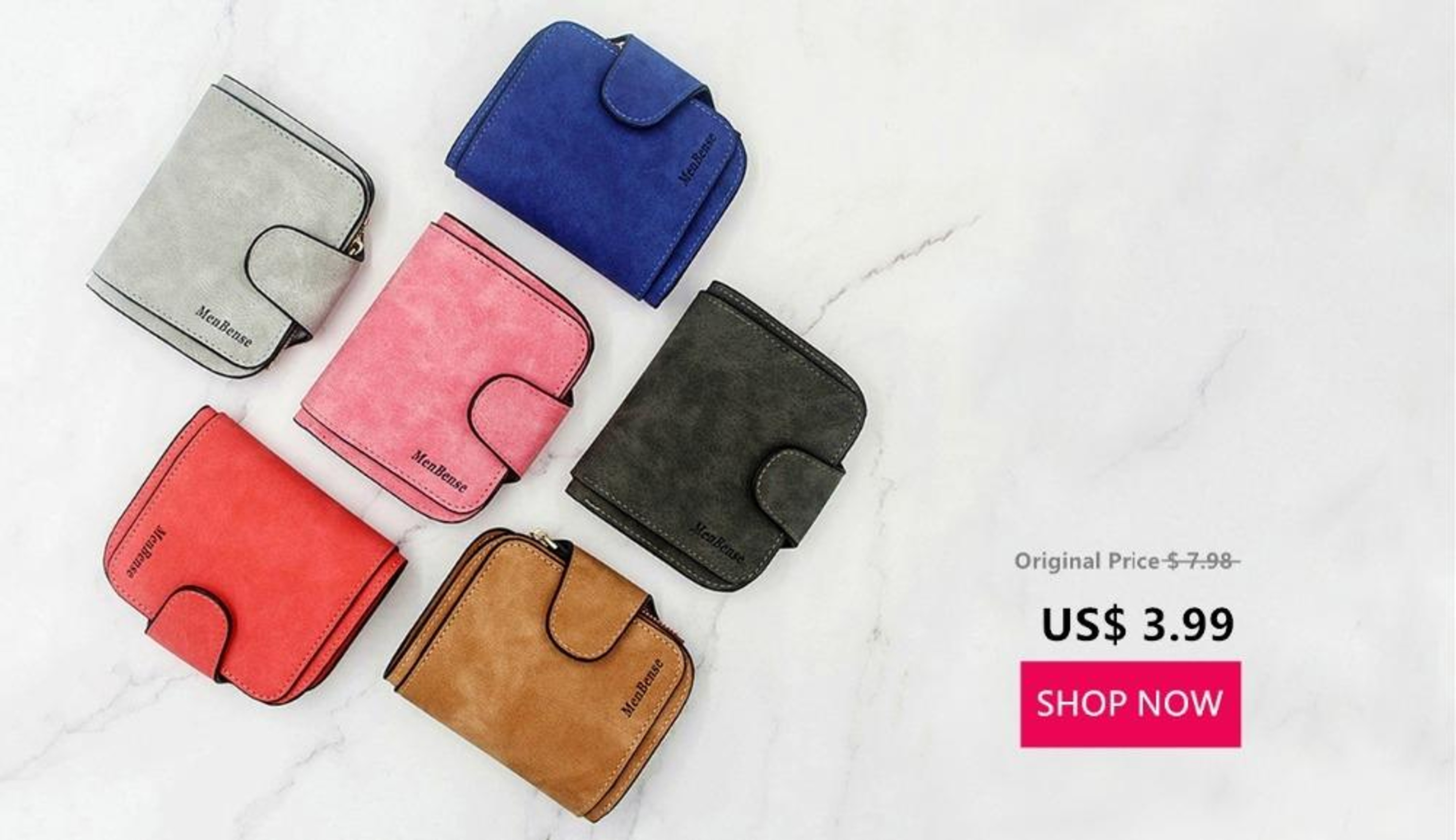 Womens Mini Coin Purse Short Synthetic Leather Wallet – view 13
