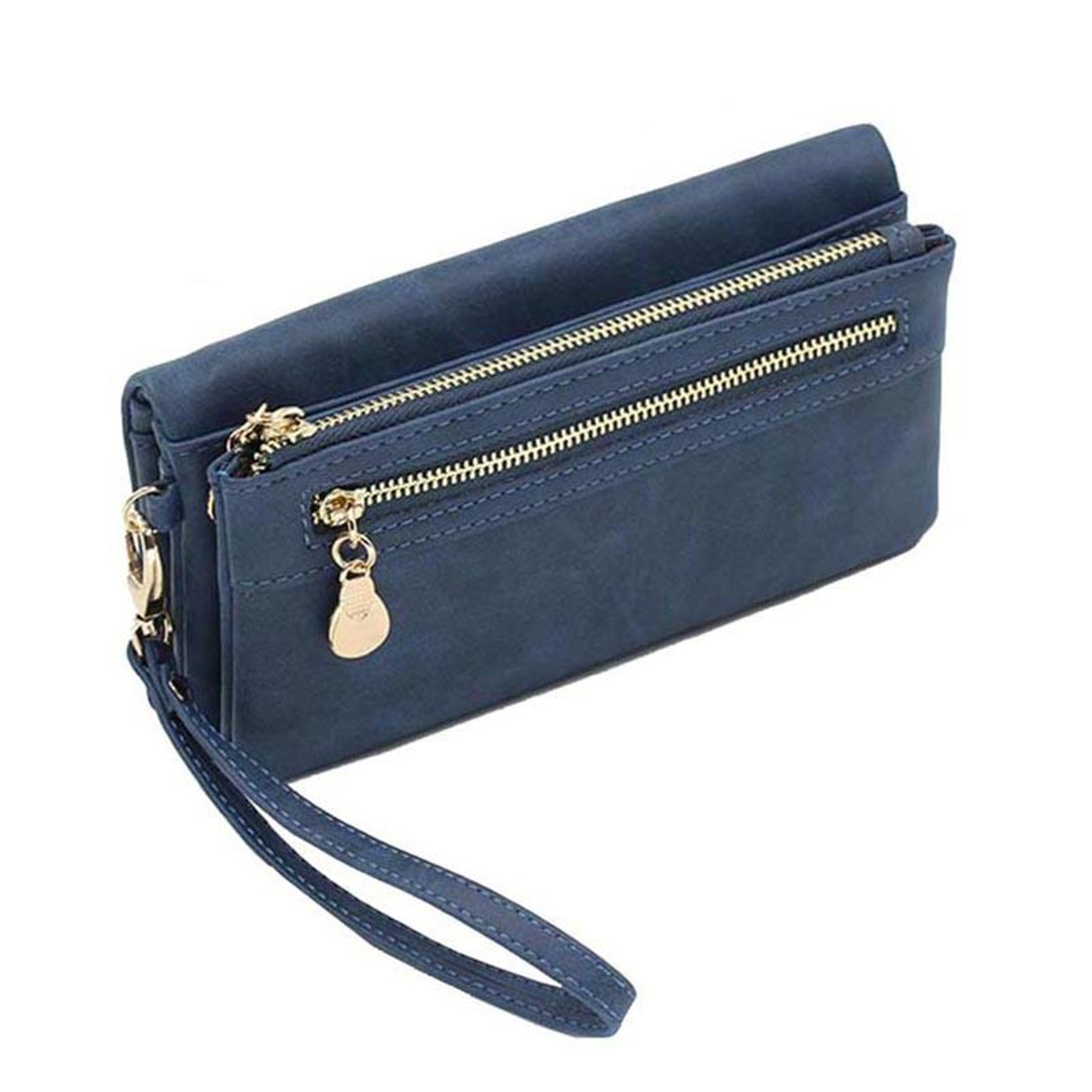 Womens Long Wallet with Double Zippers and Multiple Card Compartments – view 4