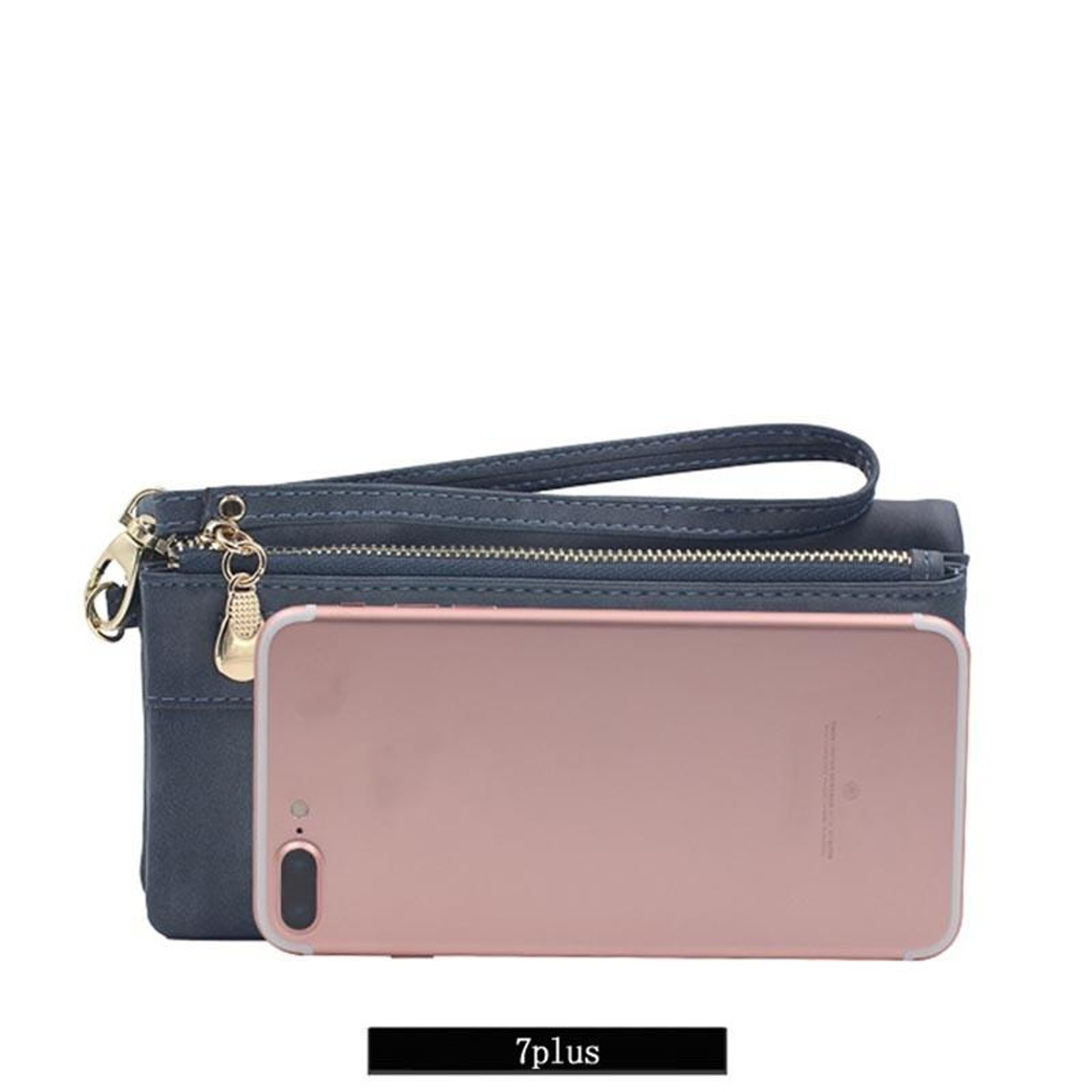 Womens Long Wallet with Double Zippers and Multiple Card Compartments – view 14