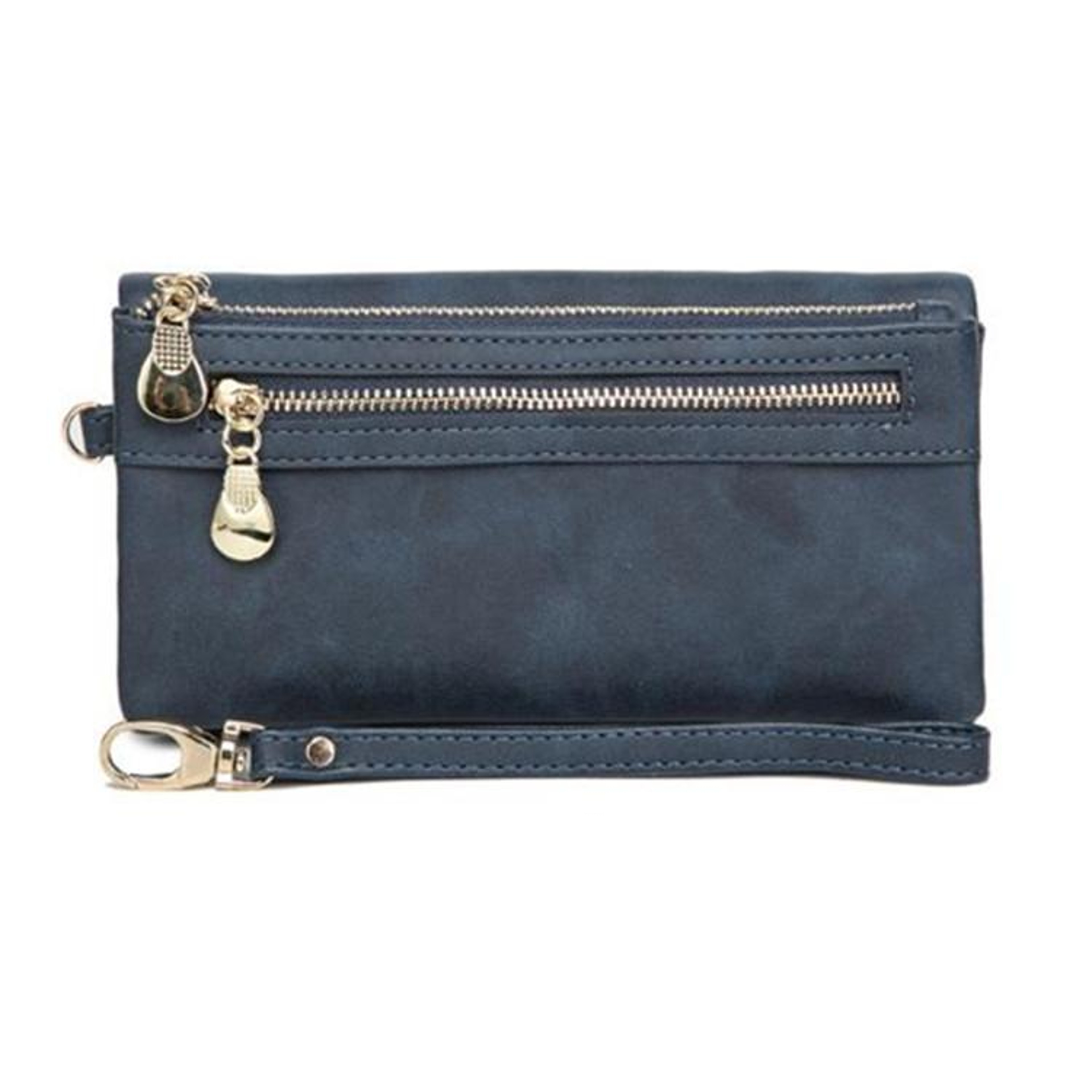 Womens Long Wallet with Double Zippers and Multiple Card Compartments – view 5