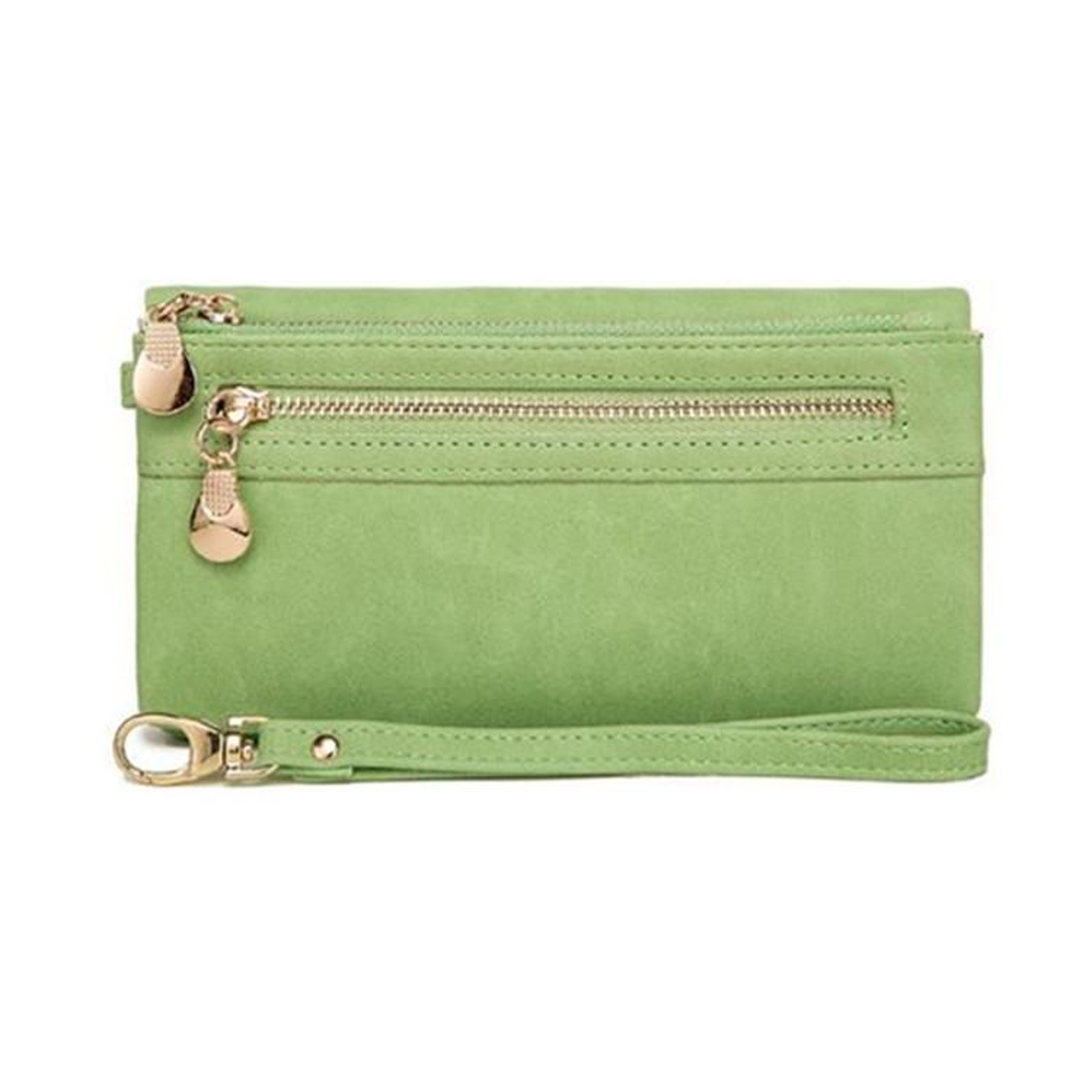 Womens Long Wallet with Double Zippers and Multiple Card Compartments – view 8