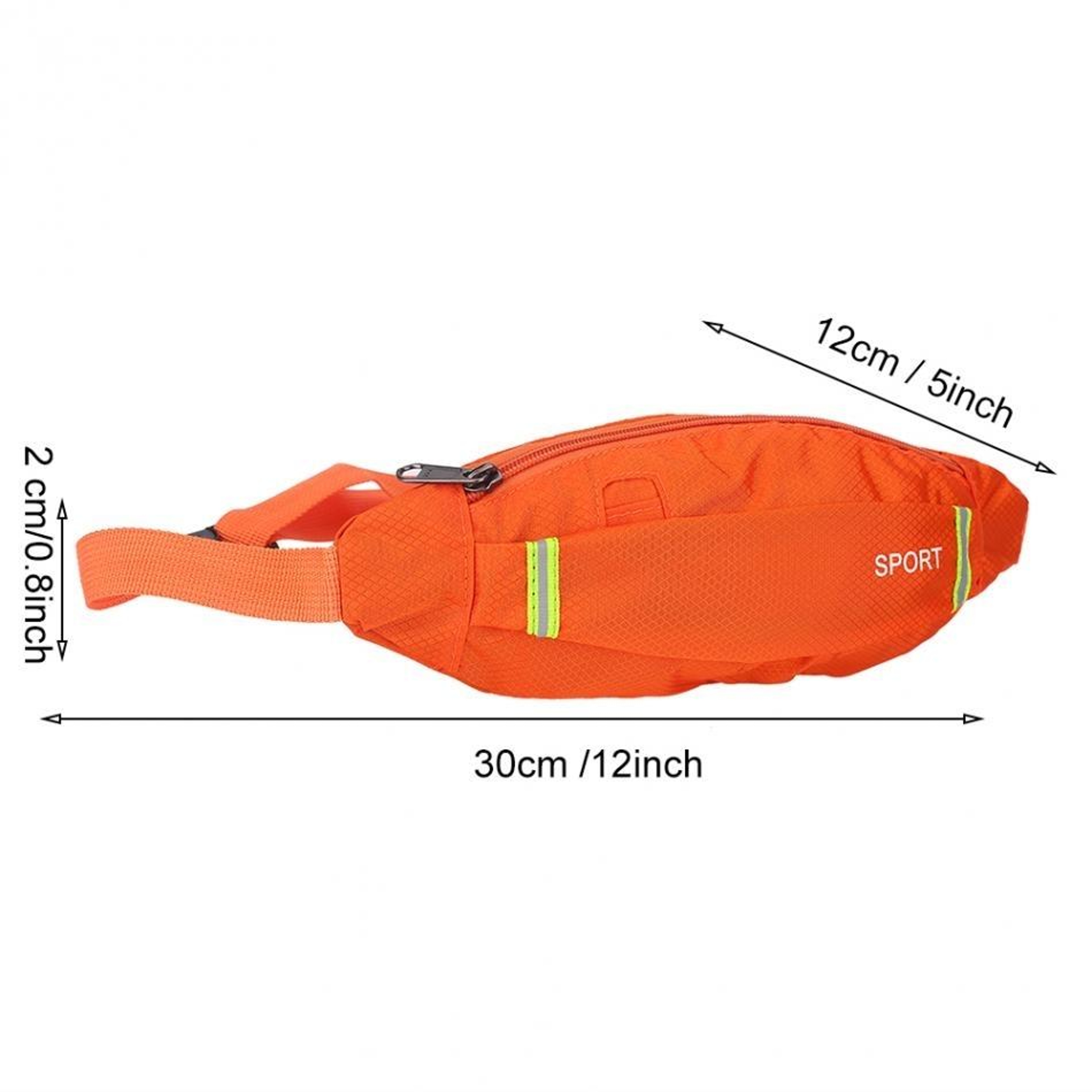 Running Waist Bag with Adjustable Strap and Zipper Closure for Men and Women – view 3