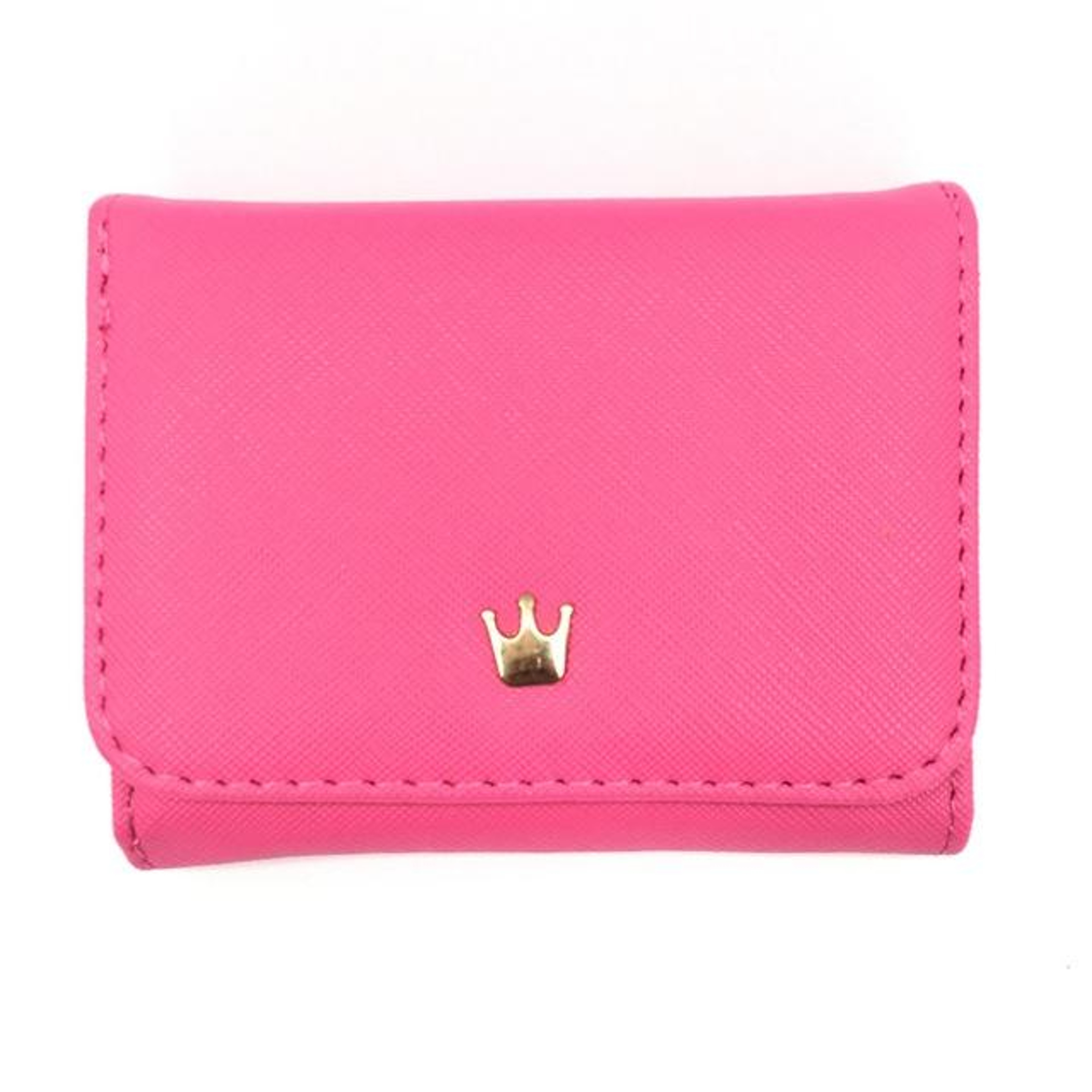 Womens Mini PU Leather Wallet with Crown Decoration and Coin Pocket – view 12