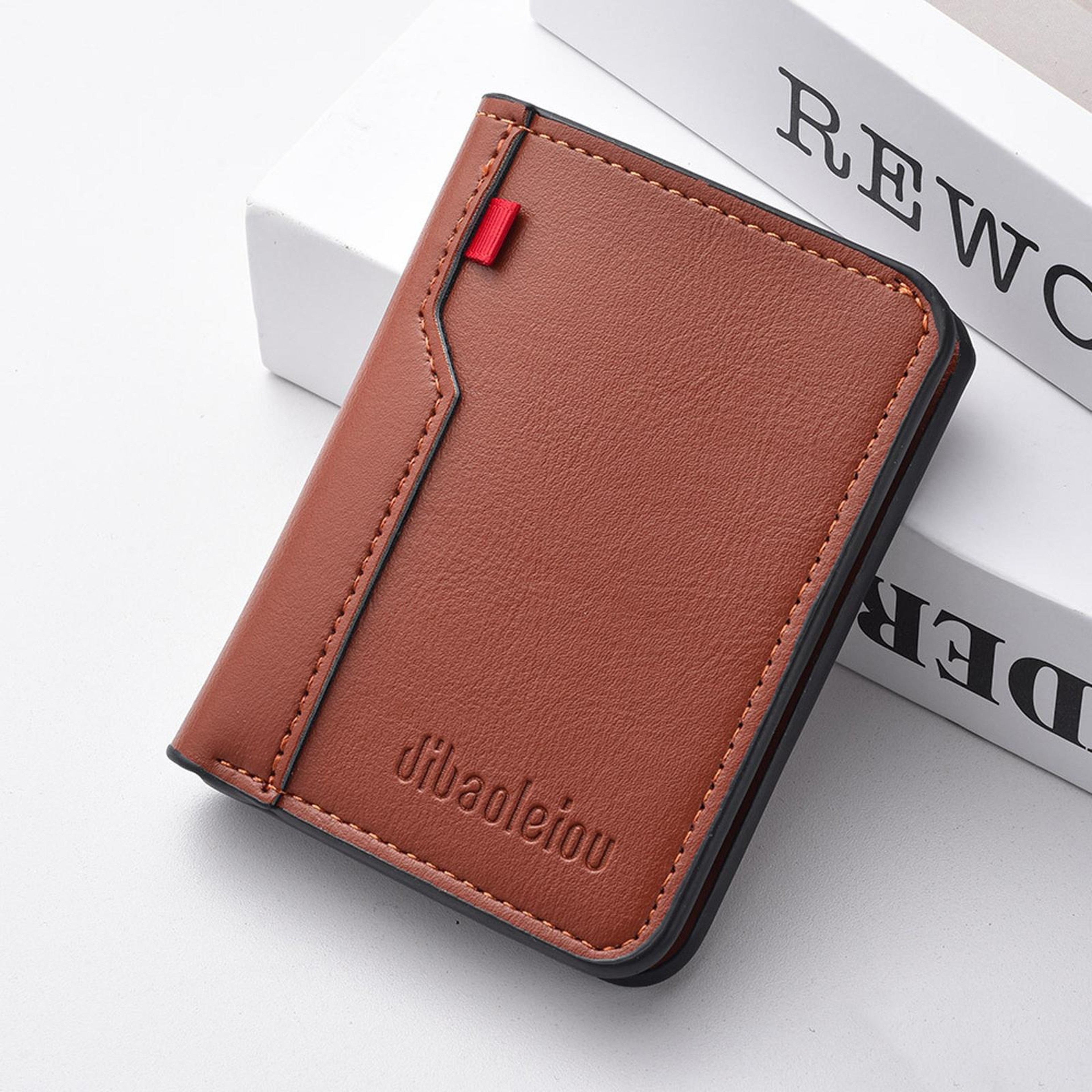 Mens Vertical Bifold Wallet with Large Capacity Card Holder and Compact Design – view 7
