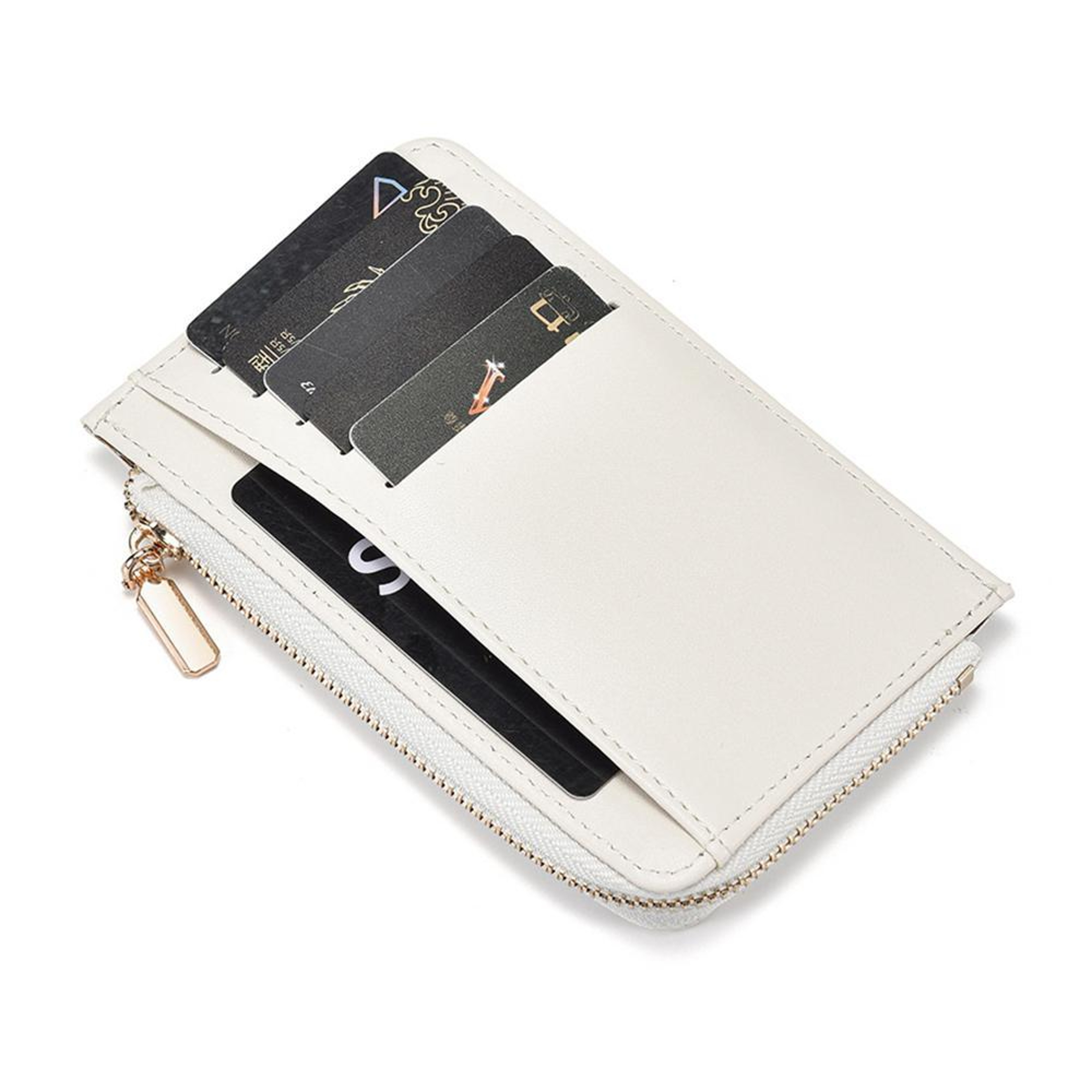 Womens PU Coin Purse with Zipper and Card Slot Compact Mini Wallet – view 5