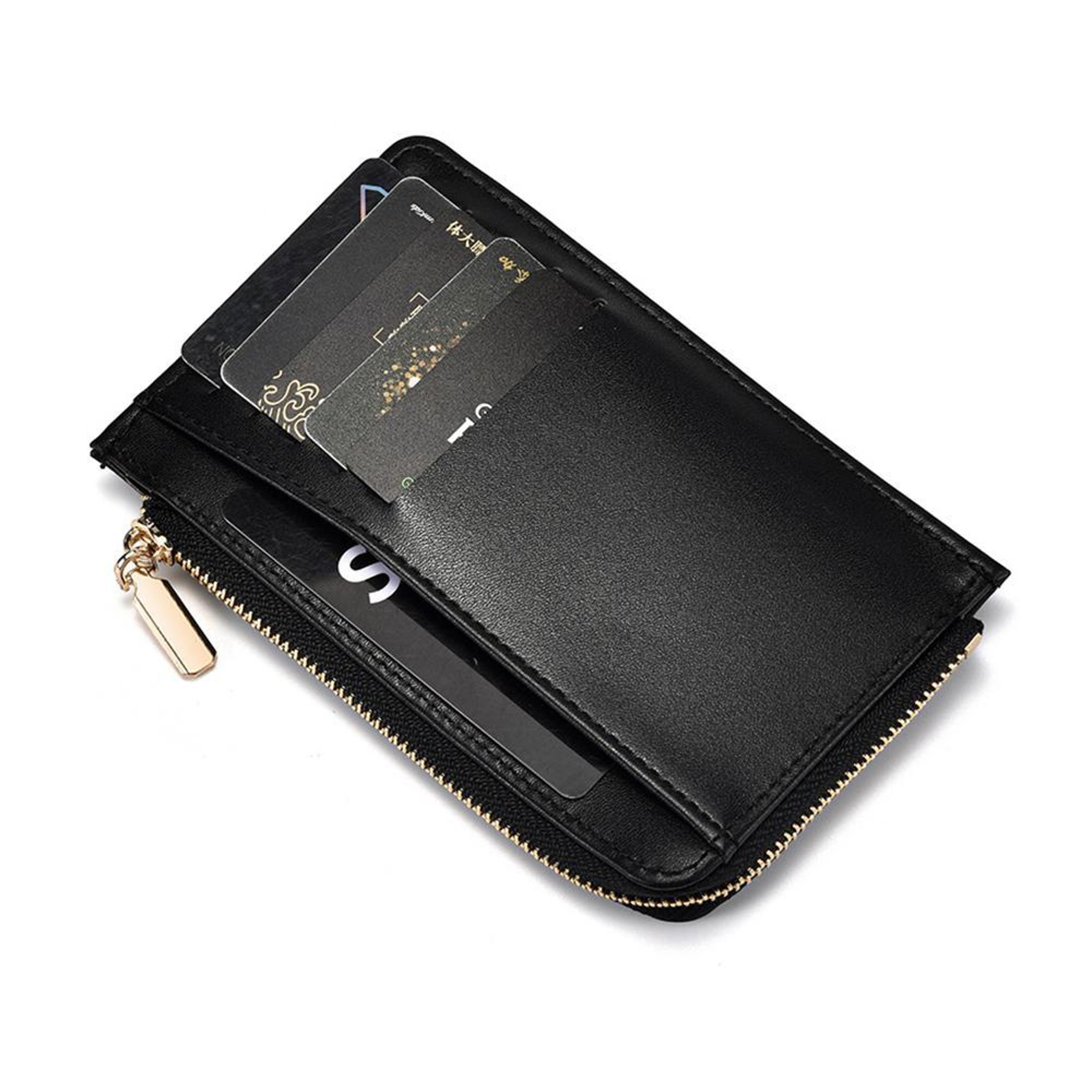 Womens PU Coin Purse with Zipper and Card Slot Compact Mini Wallet – view 11