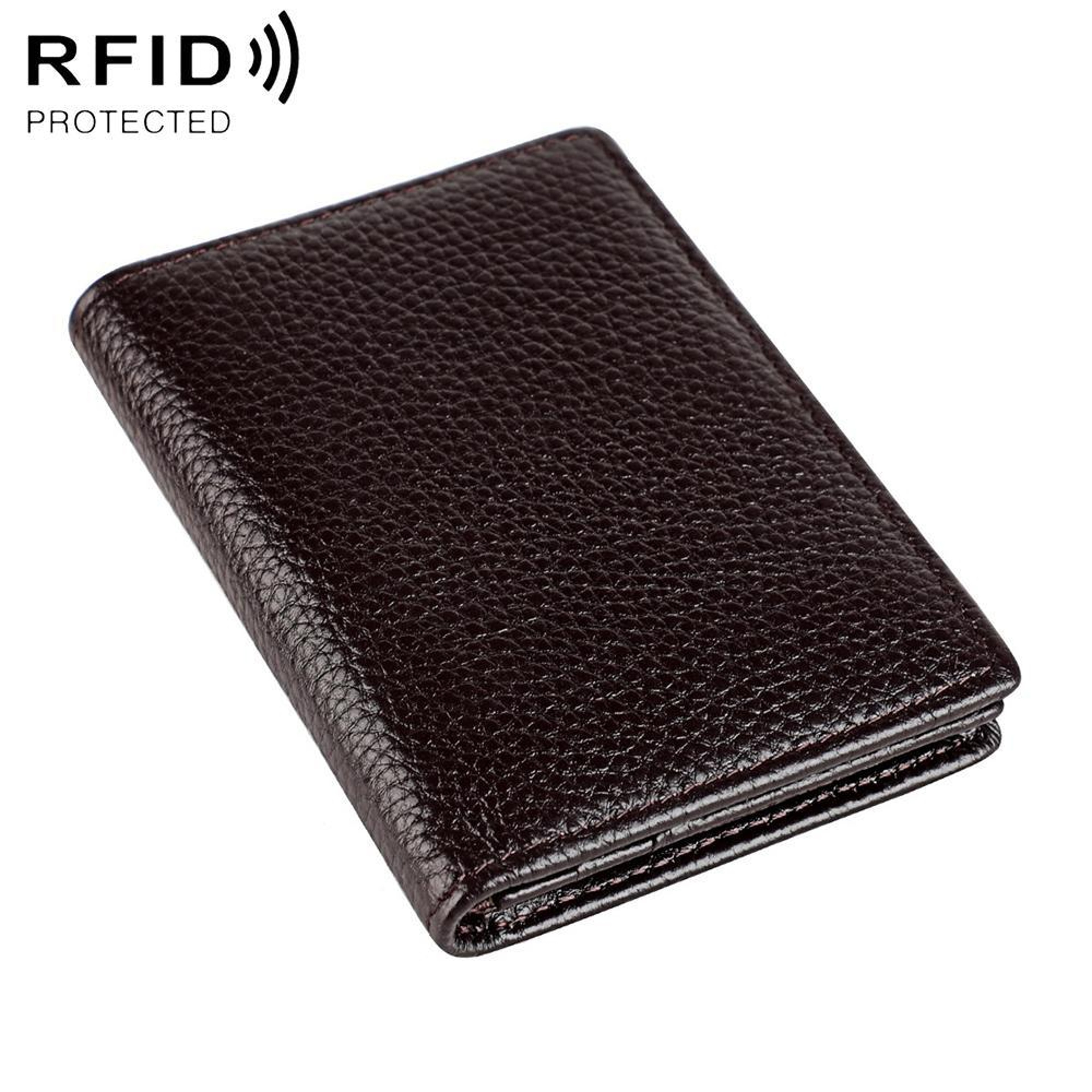 RFID Blocking Genuine Leather Card Holder Wallet with Bifold Design – view 19