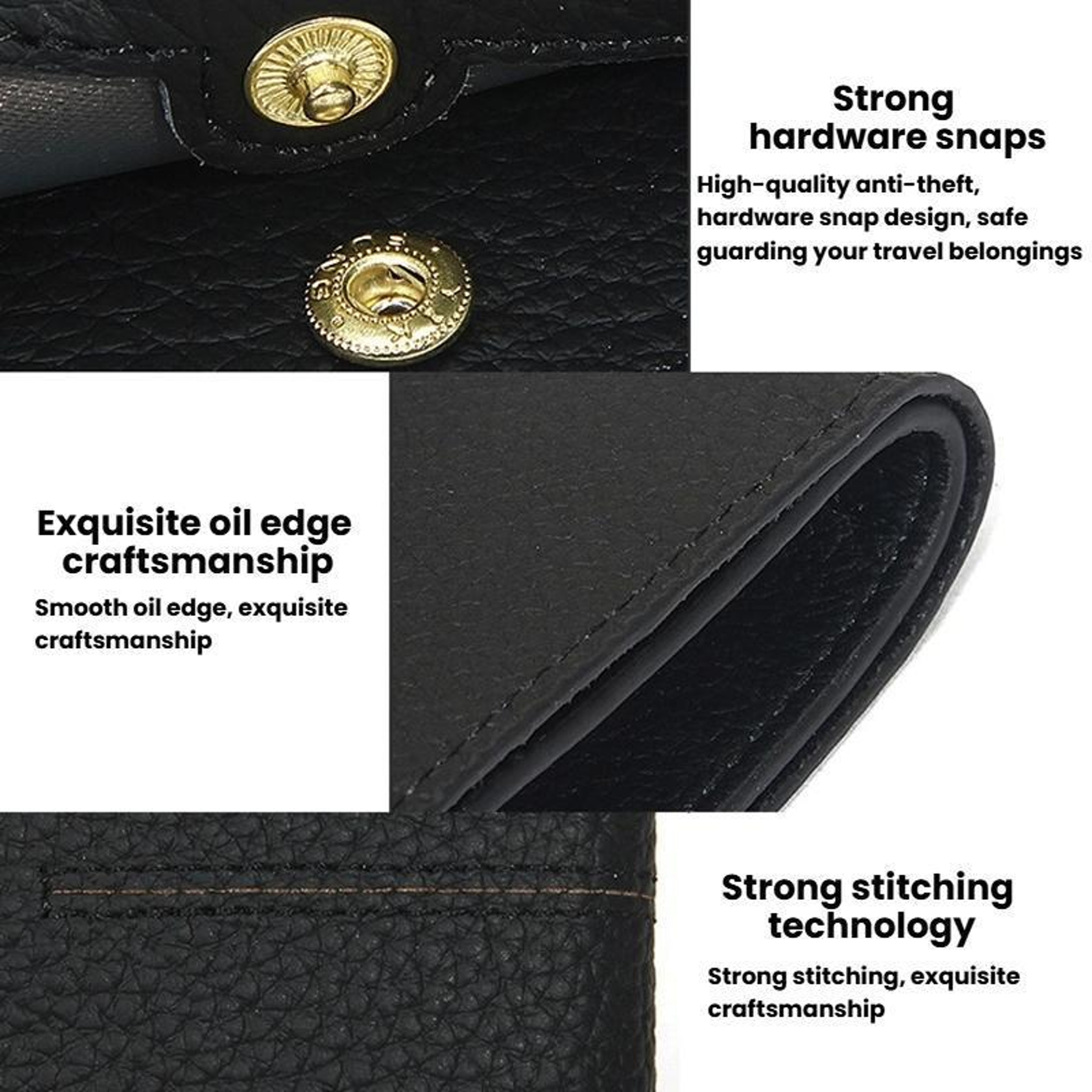 Womens Ultra Thin Snap Wallet with 7 Card Slots and Coin Pocket – view 8