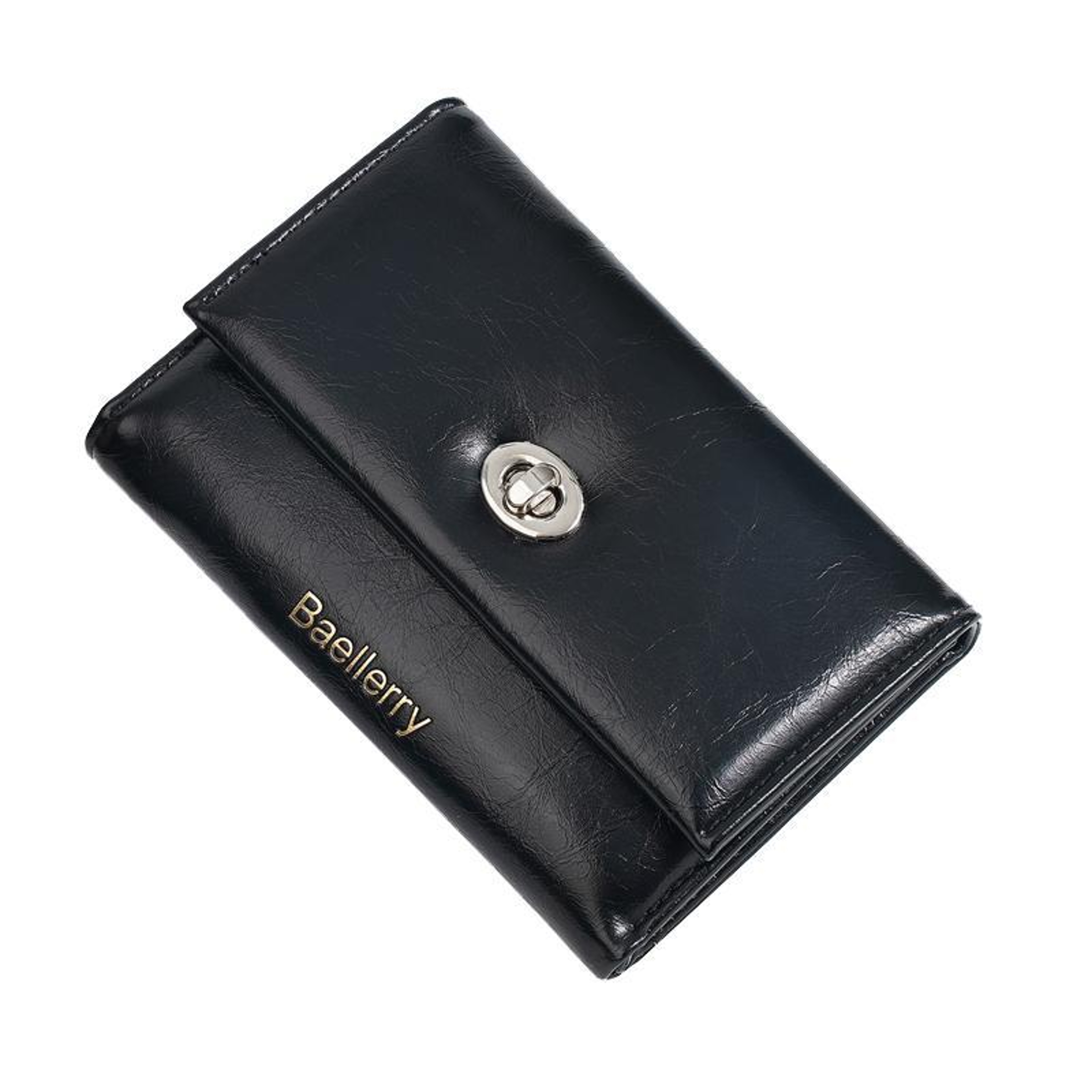 Womens Compact Trifold Zipper Wallet with Lanyard and Card Slots – view 4