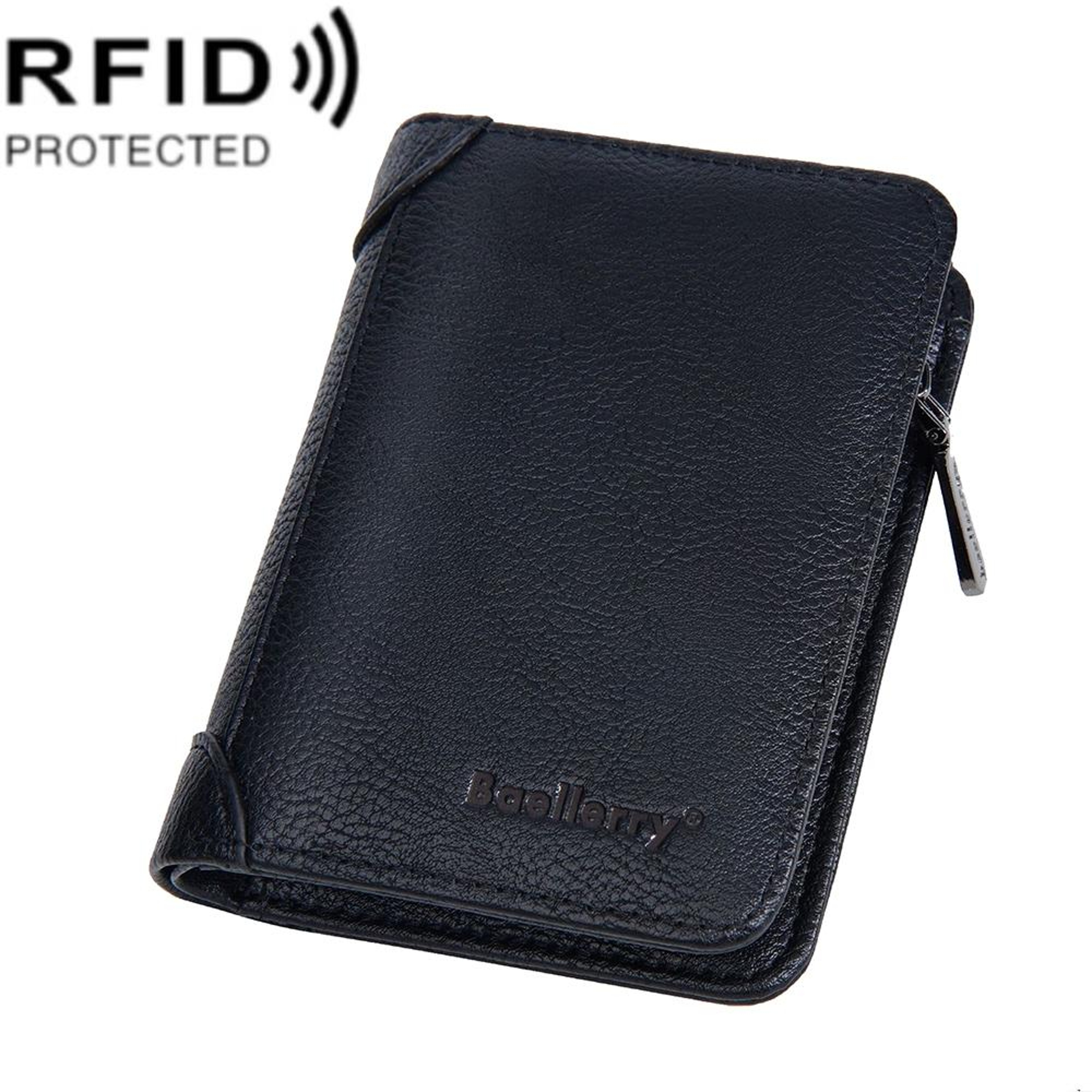Retro PU Leather Tri Fold Wallet with Multiple Card Slots and Zipper – view 11
