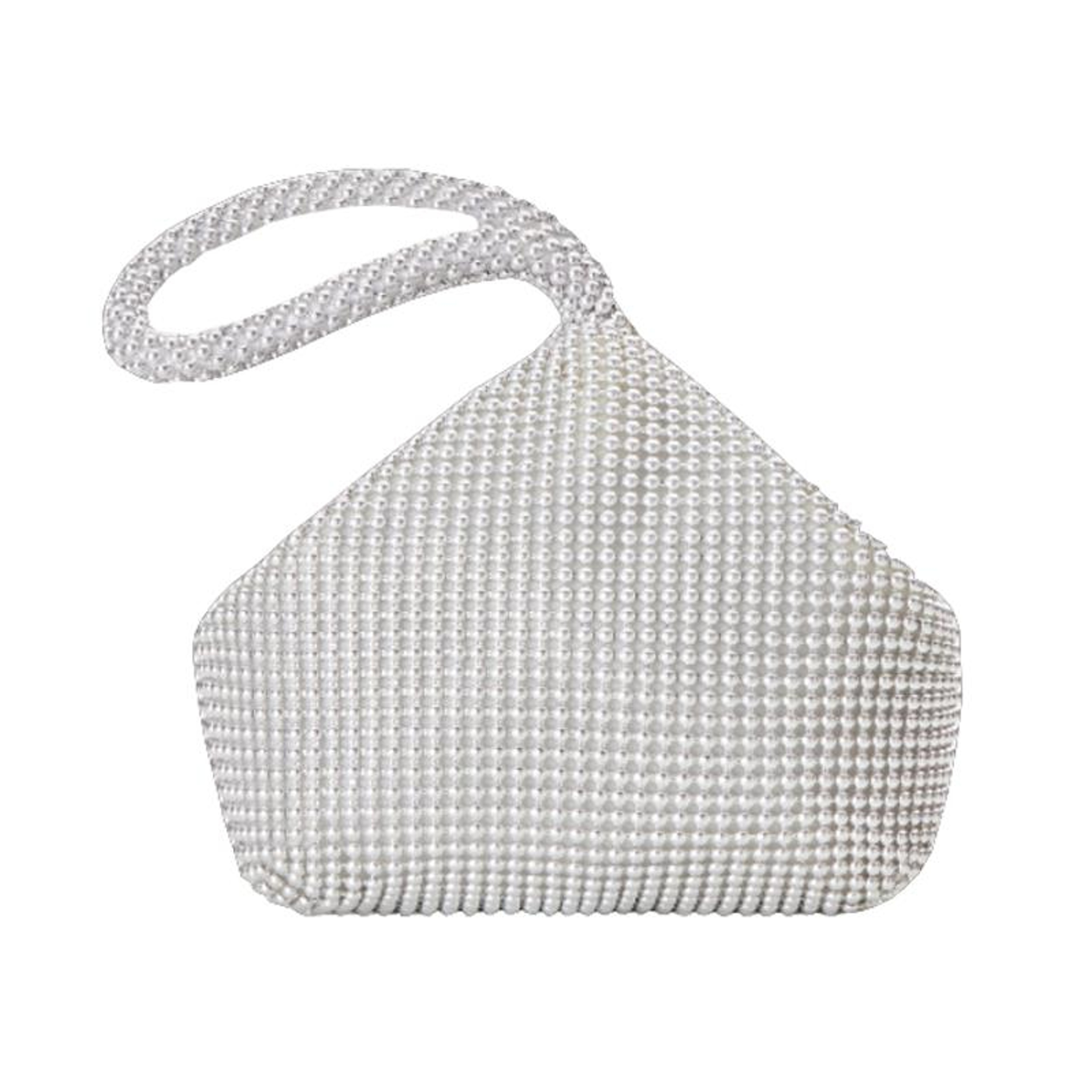 Womens Sequin Evening Clutch Bag with Beaded Design and Zipper Closure – view 5