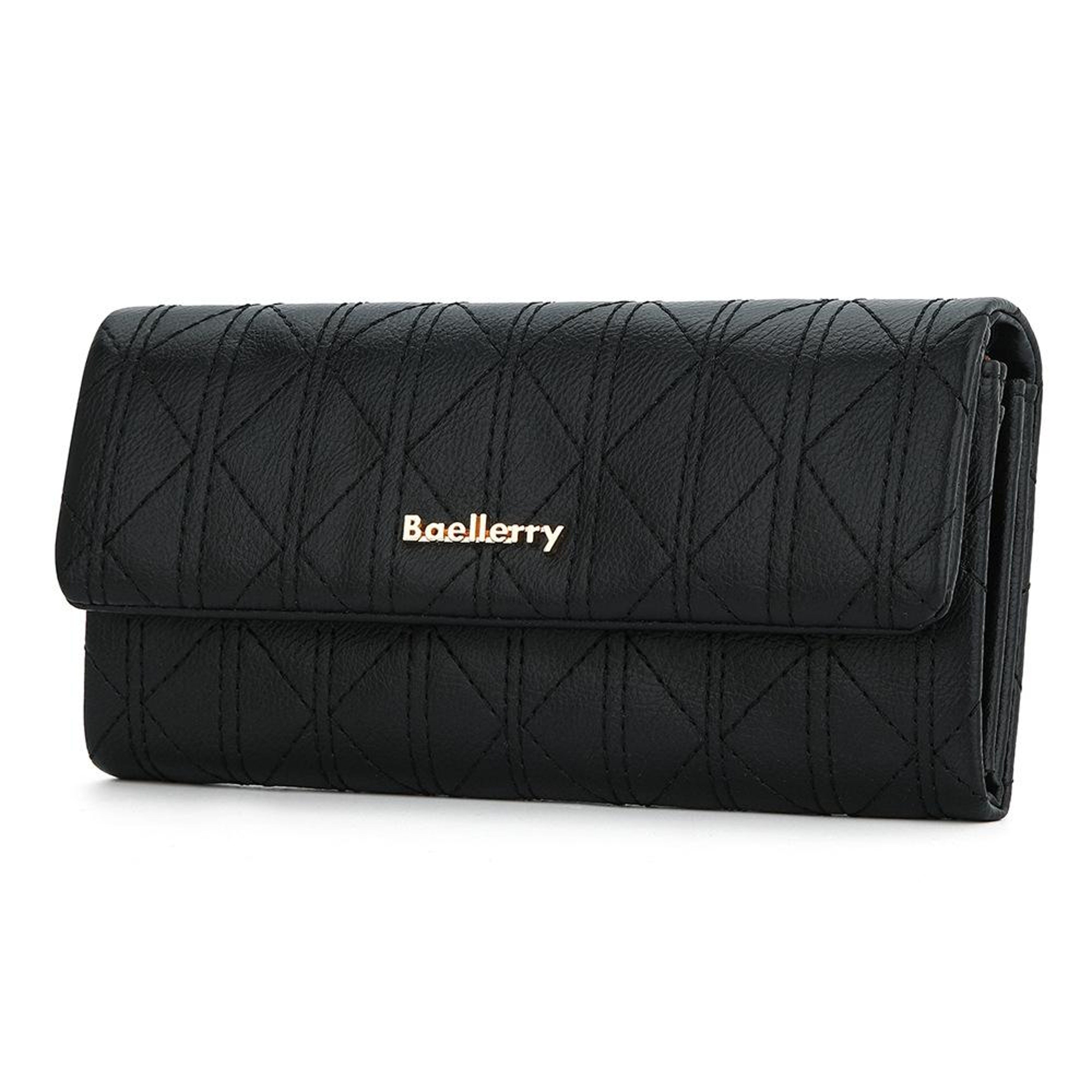 Womens Large Capacity PU Leather Clutch Wallet with Magnetic Buckle and Phone Storage – view 1
