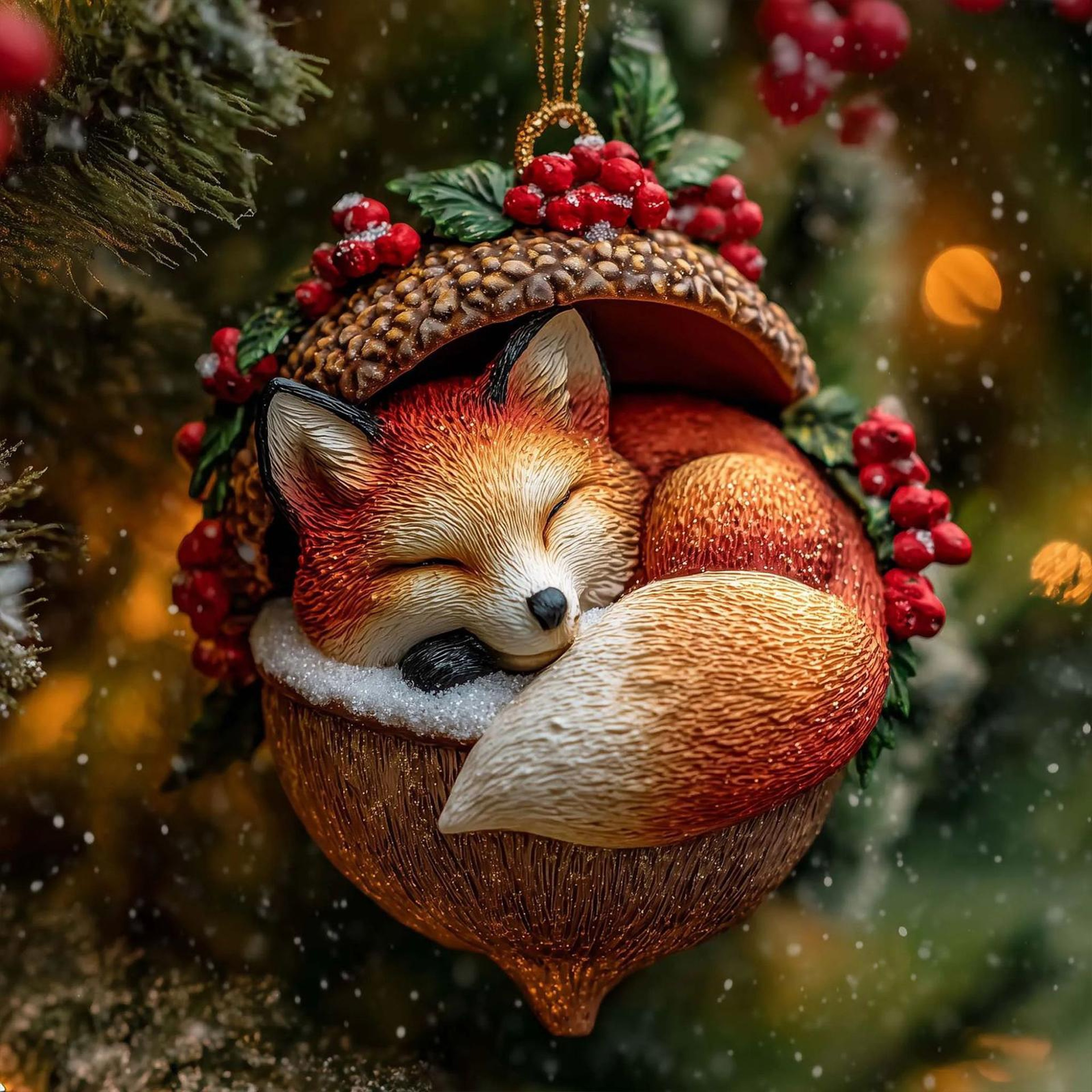 Christmas Animal Ornaments Acrylic Holiday Tree Decorations – view 8