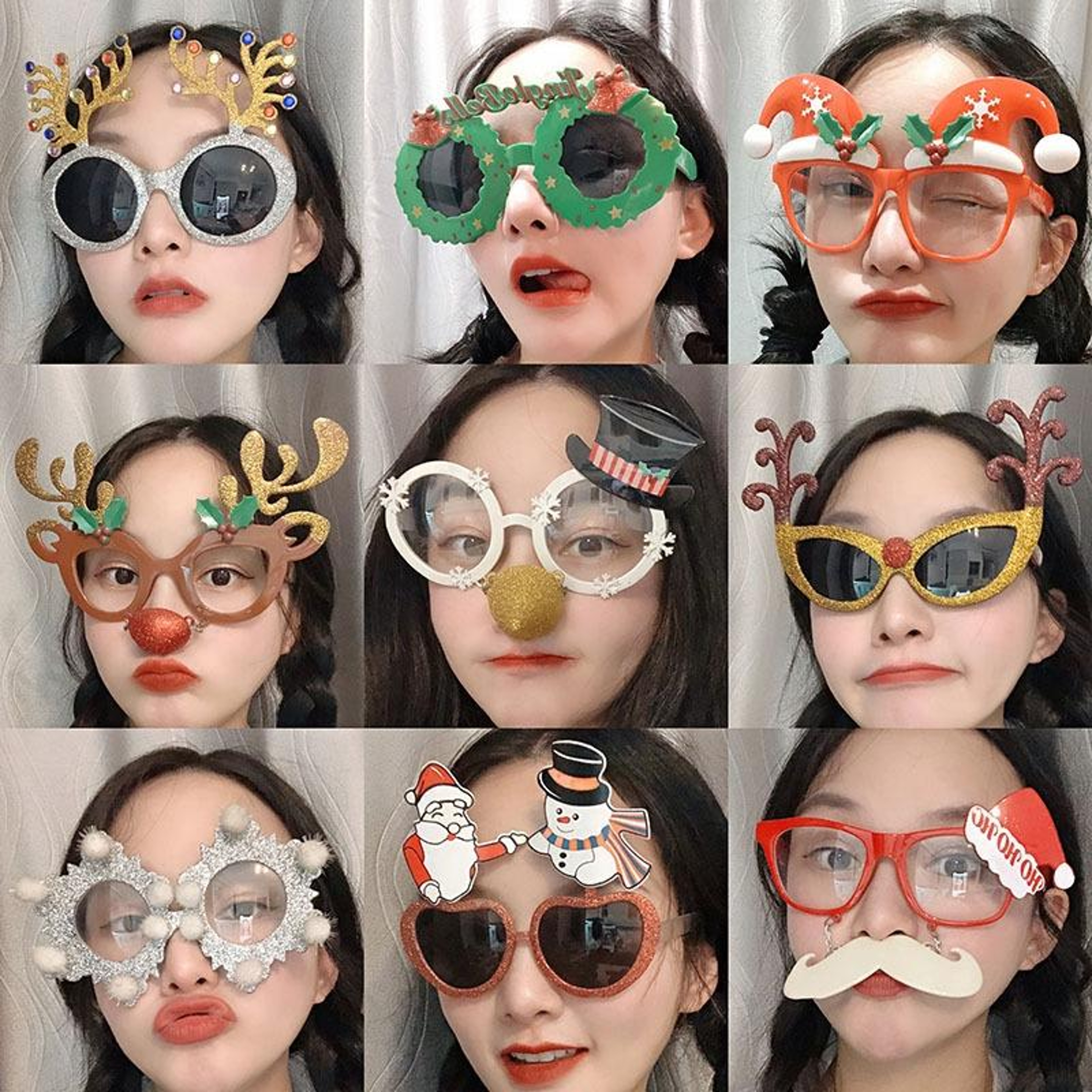 Funny Christmas Glasses and Hair Clip Holiday Accessories – view 4