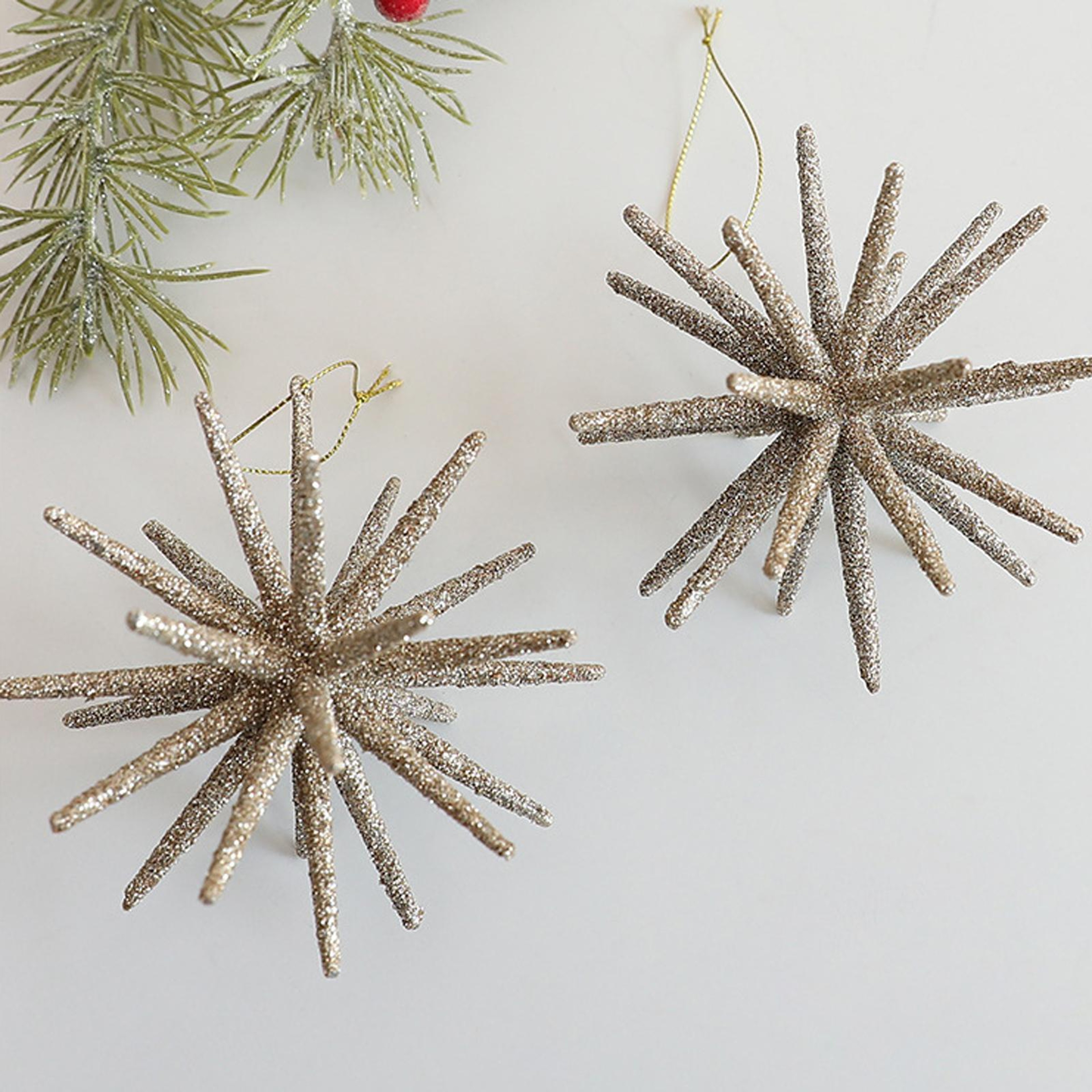 Christmas Starburst Hanging Ornaments for Christmas Trees and Holiday Decor – view 2
