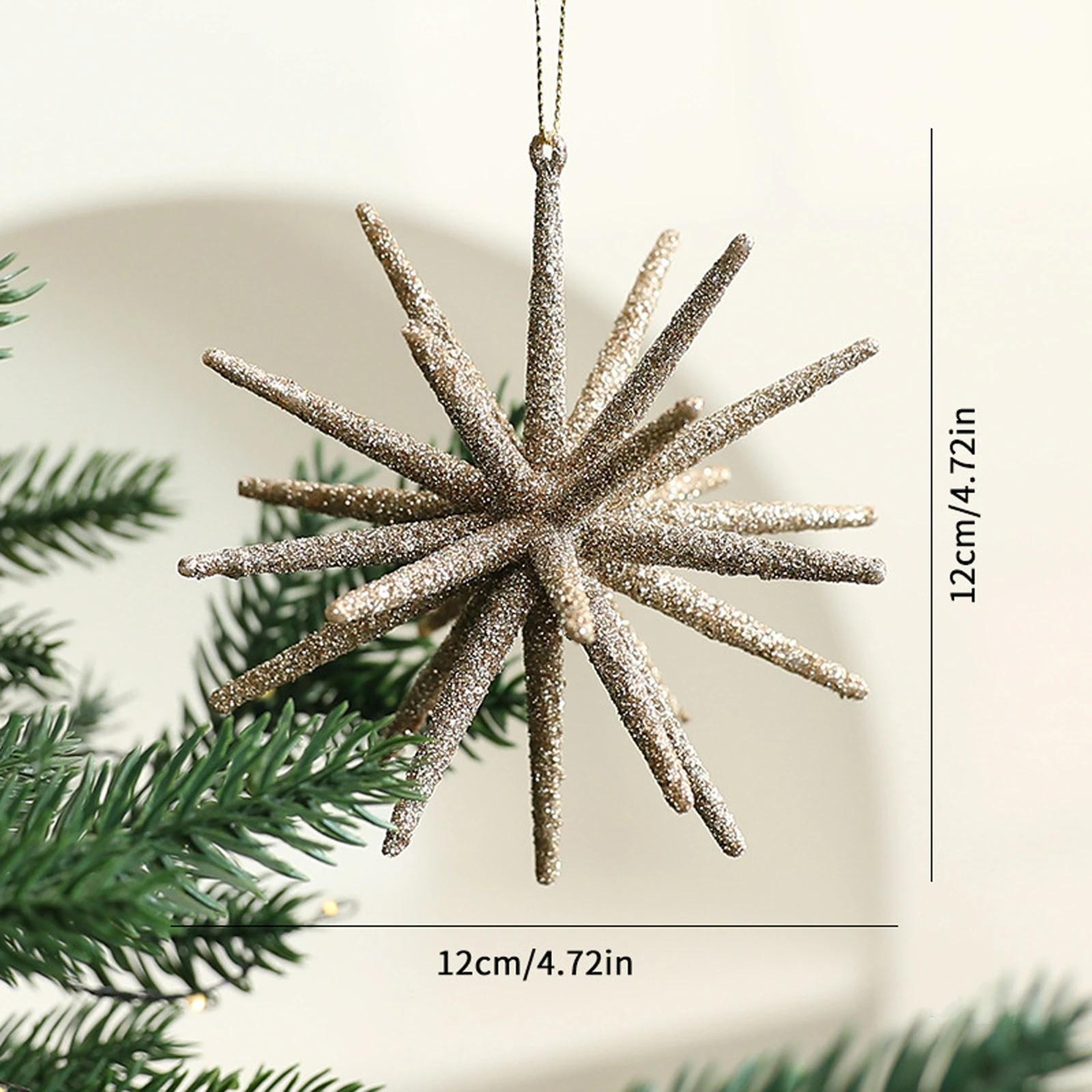 Christmas Starburst Hanging Ornaments for Christmas Trees and Holiday Decor – view 5