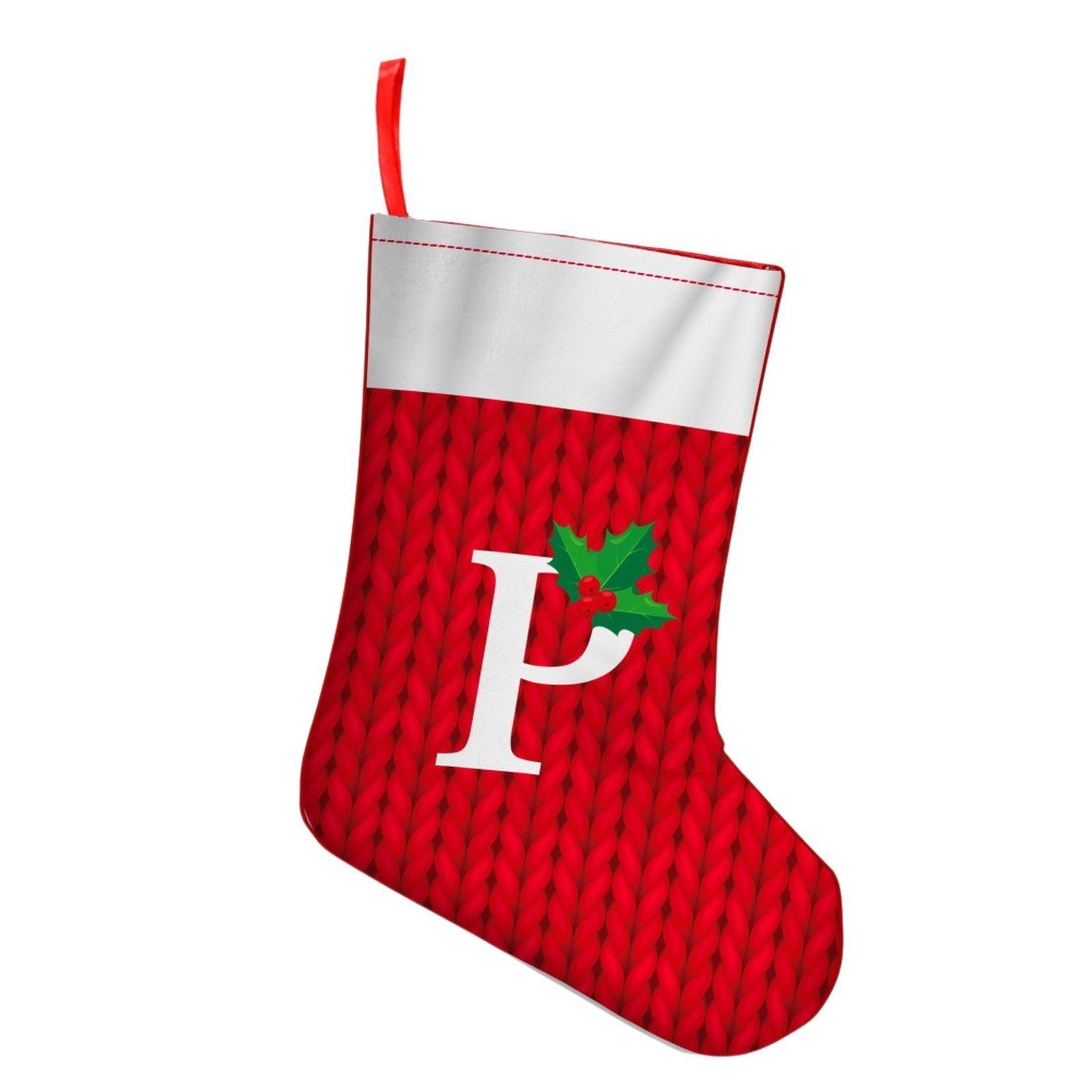Printed Letter Christmas Stocking Ornament for Fireplace and Holiday Decor – view 19