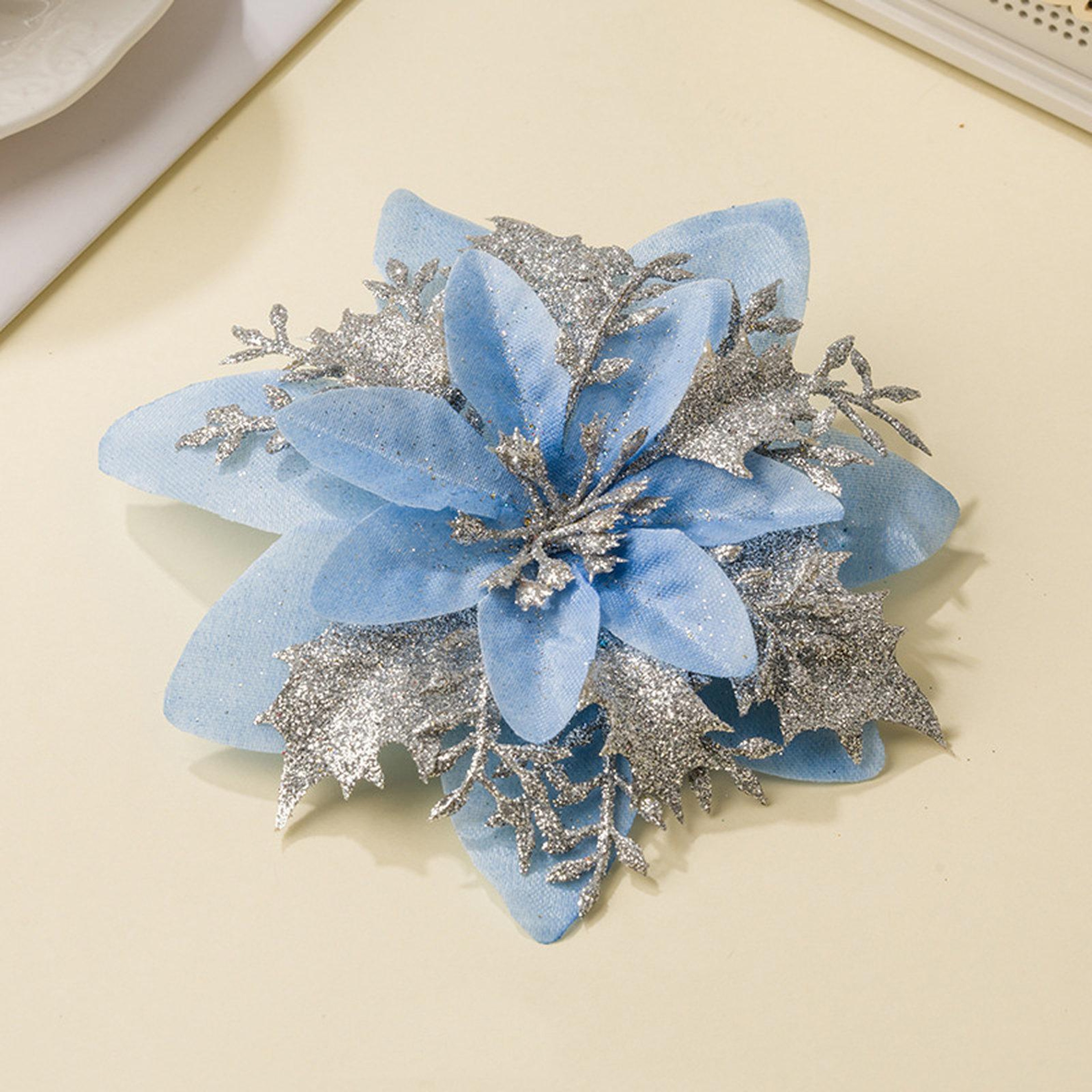 Artificial Christmas Flowers with Bendable Stems for Tree and Holiday Decorations – view 16