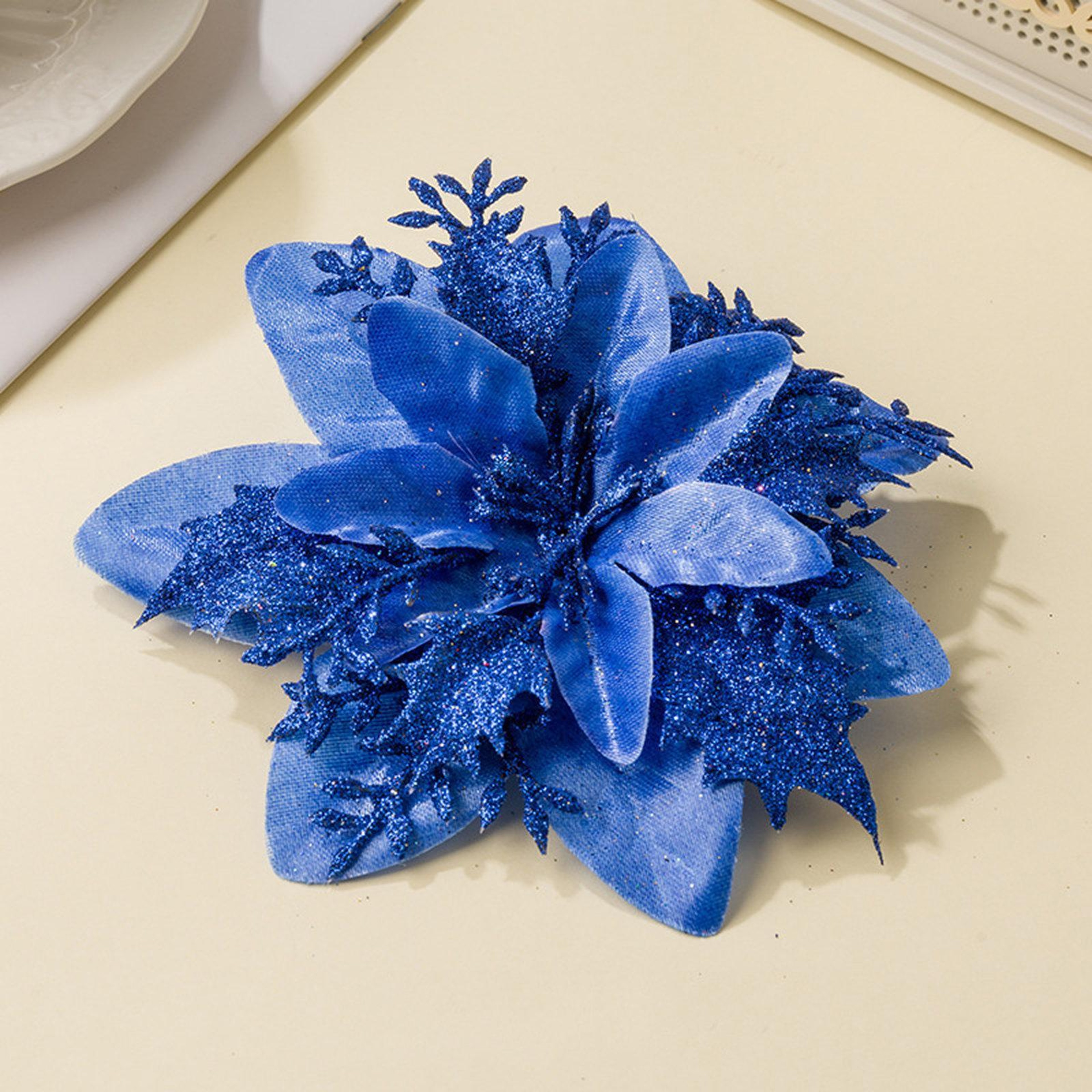 Artificial Christmas Flowers with Bendable Stems for Tree and Holiday Decorations – view 19
