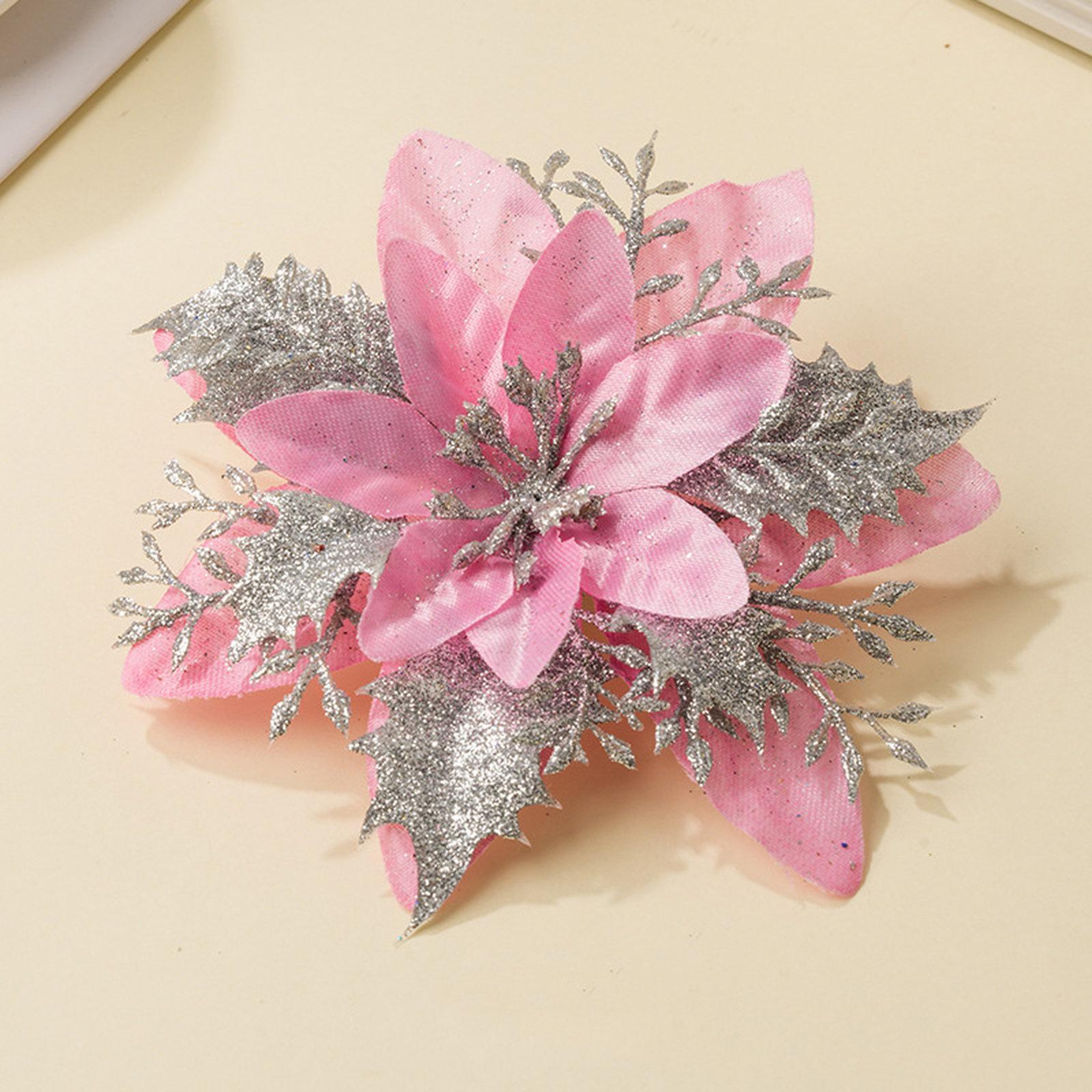 Artificial Christmas Flowers with Bendable Stems for Tree and Holiday Decorations – view 20
