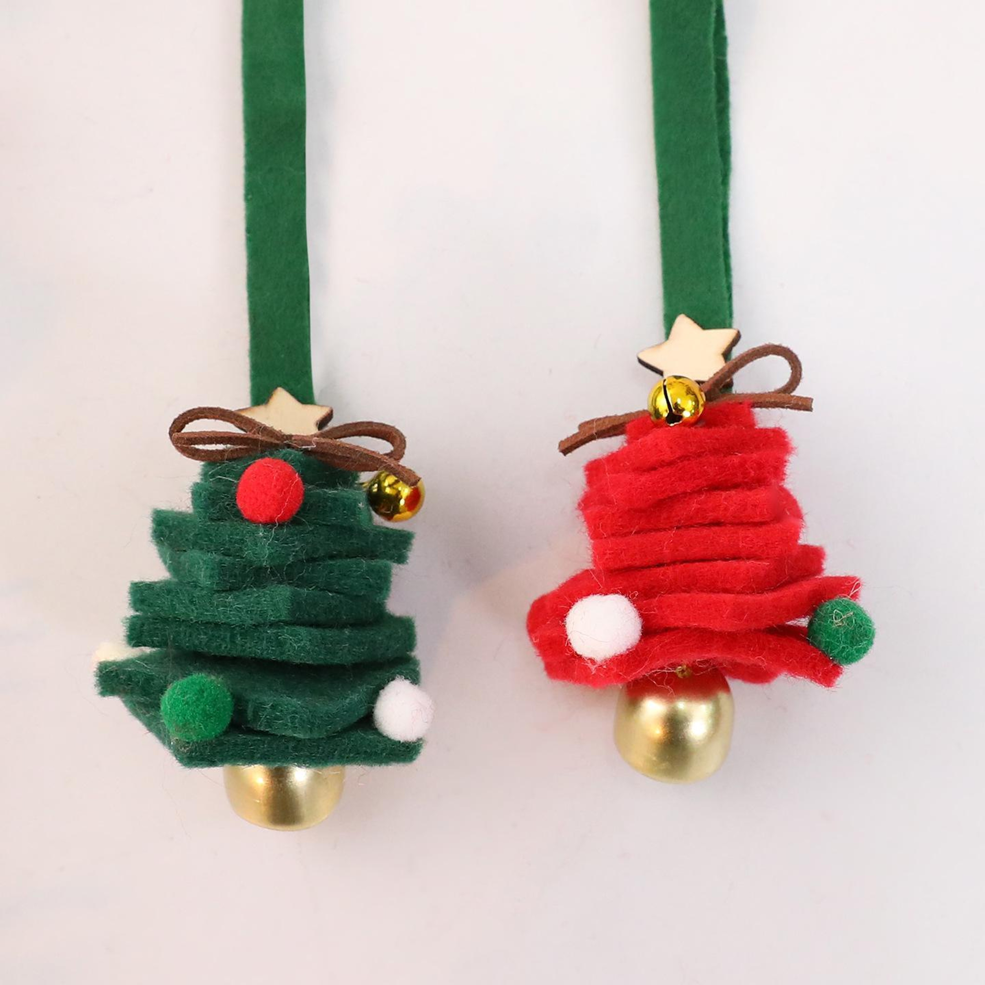 Mini Felt Christmas Tree Bell Hanging Ornament for Holiday Decorations – view 6
