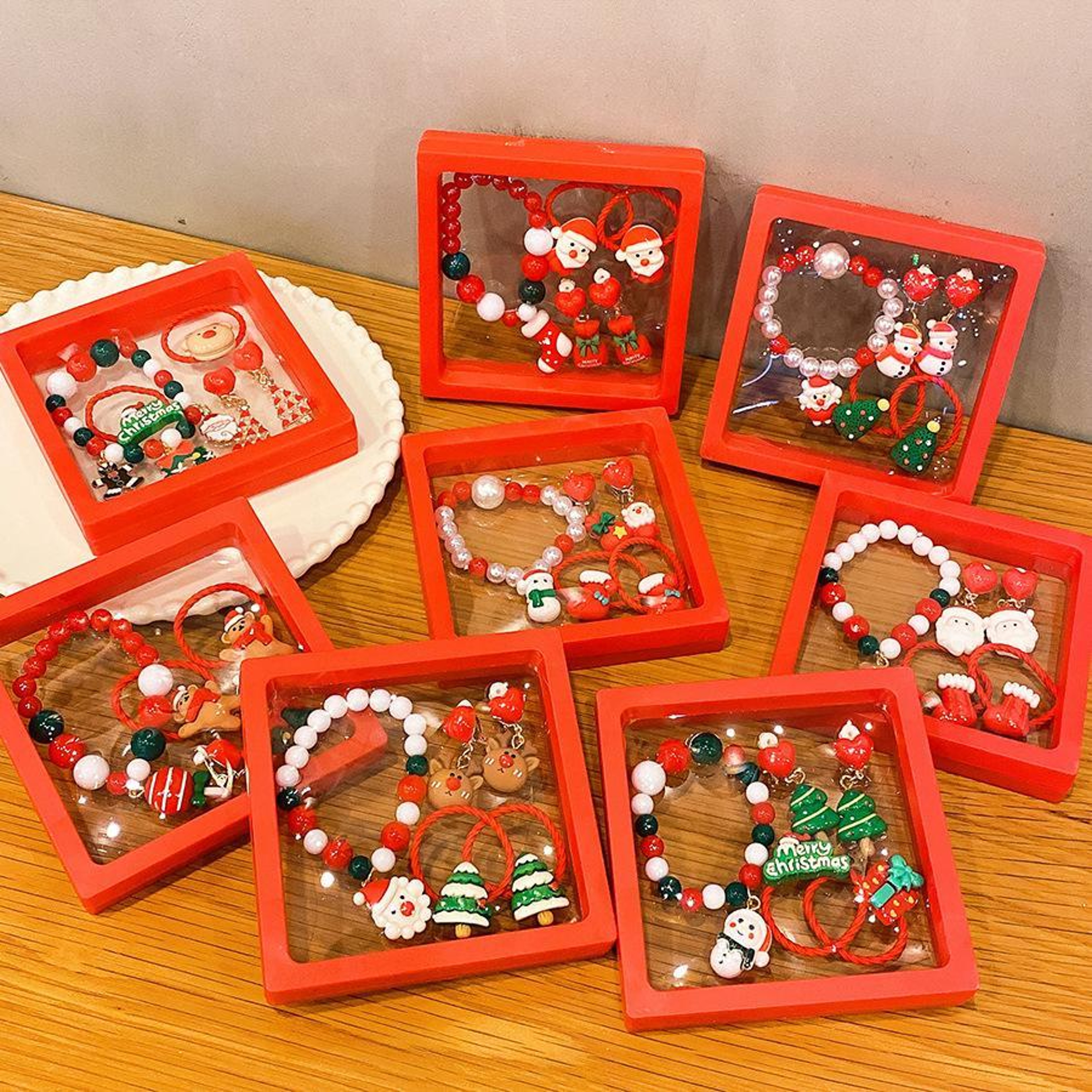 5 Piece Christmas Jewelry Set for Kids Holiday Party Dress Up Accessories – view 2
