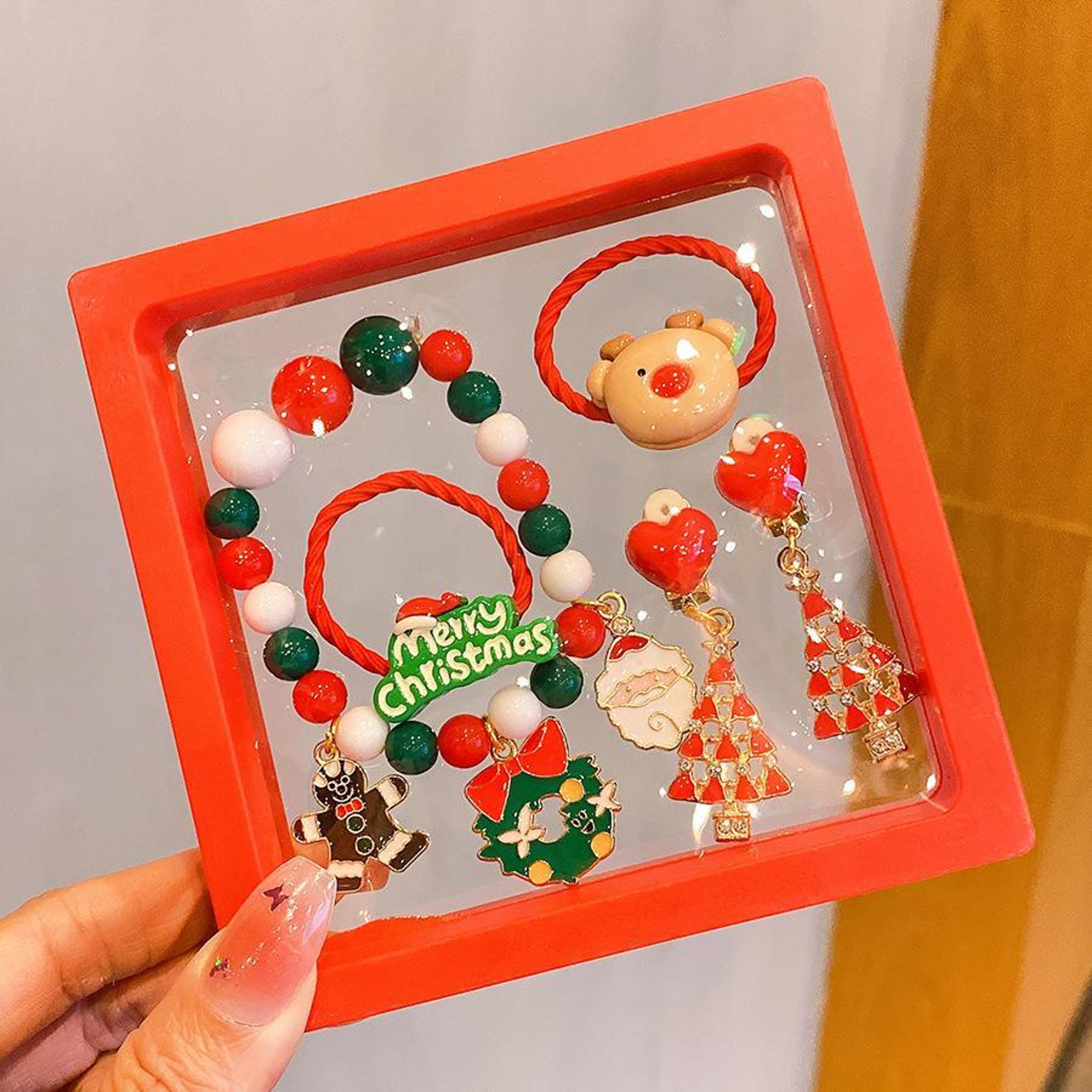 5 Piece Christmas Jewelry Set for Kids Holiday Party Dress Up Accessories – view 6