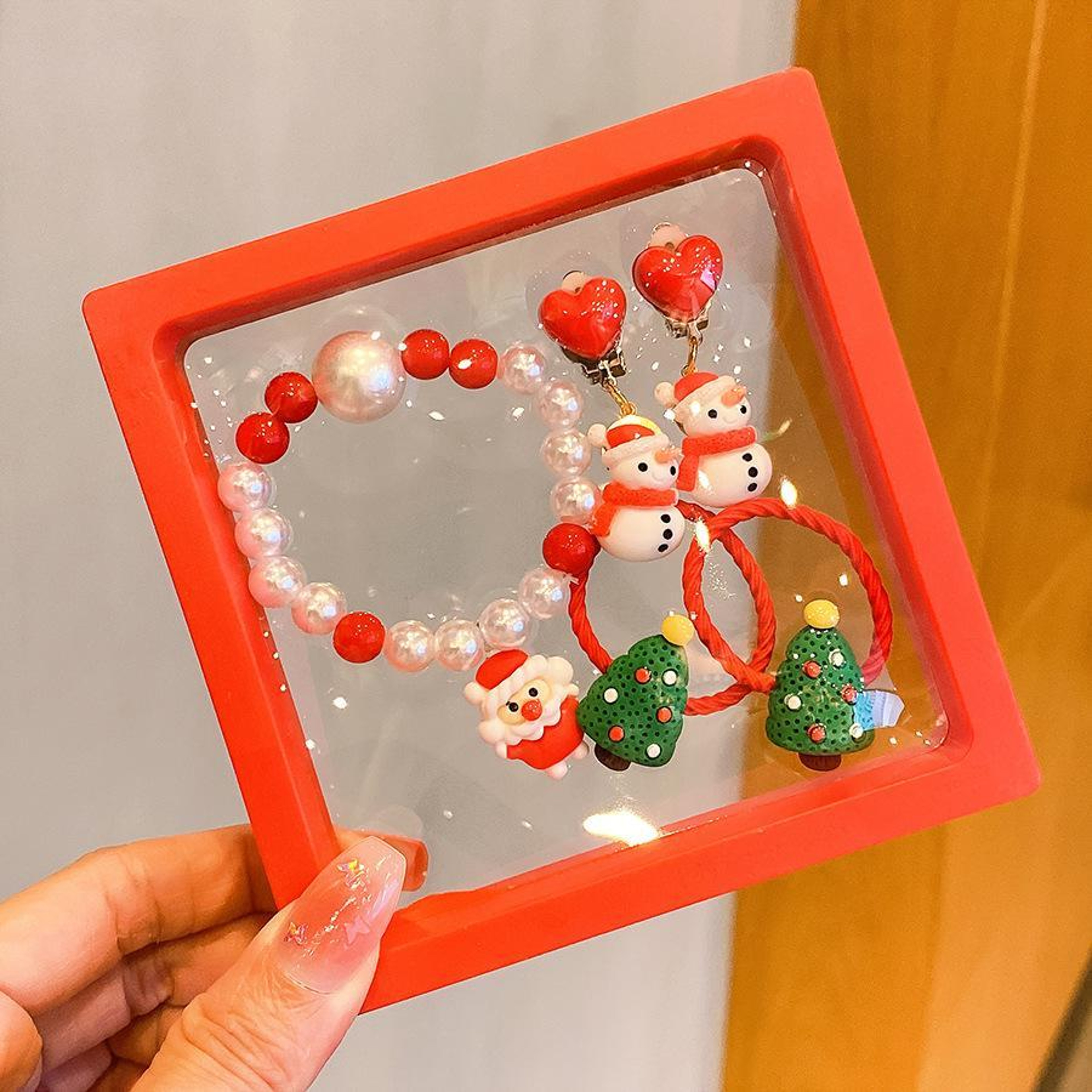 5 Piece Christmas Jewelry Set for Kids Holiday Party Dress Up Accessories – view 13