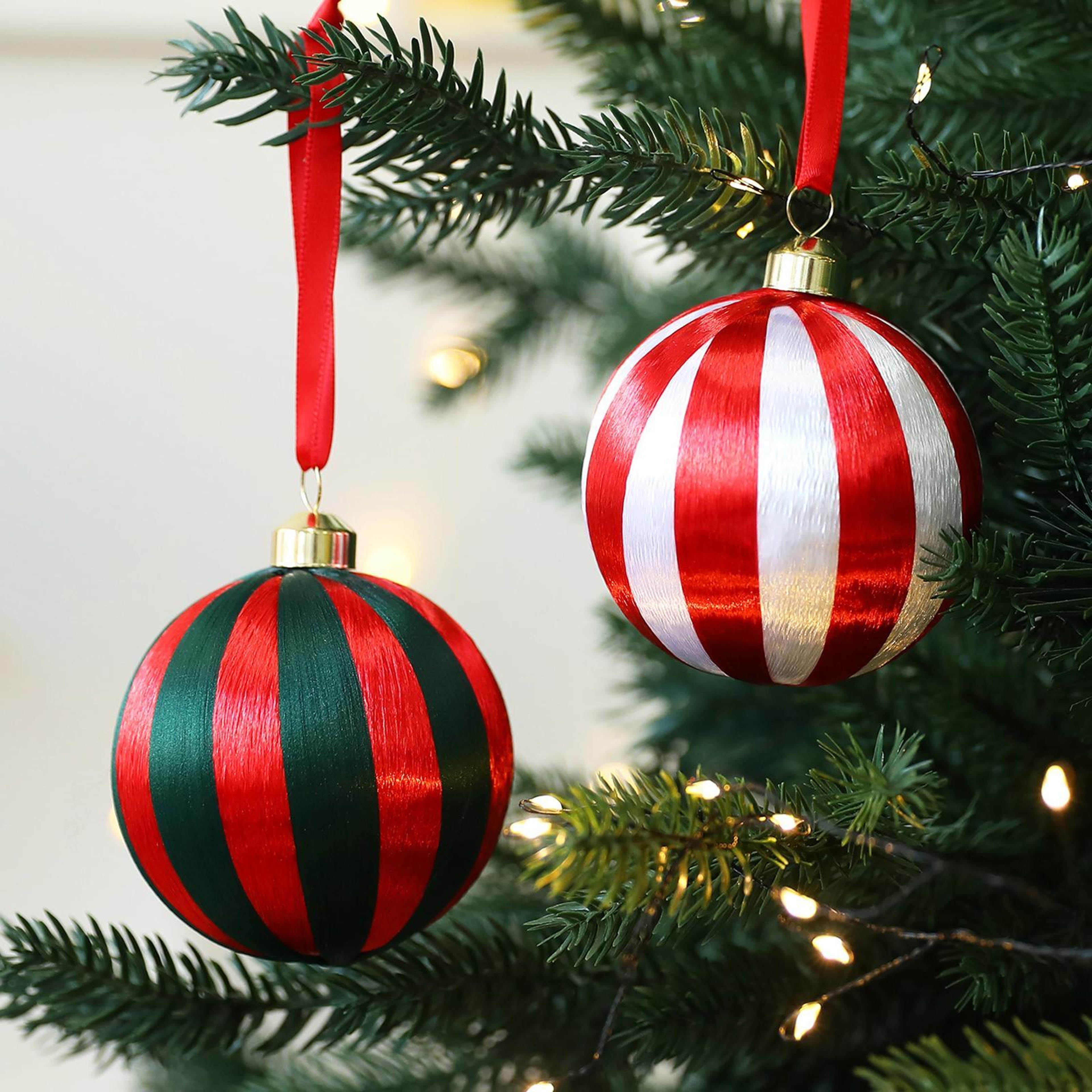 Christmas Ball Ornaments with Hanging Ropes for Holiday Decor – view 4