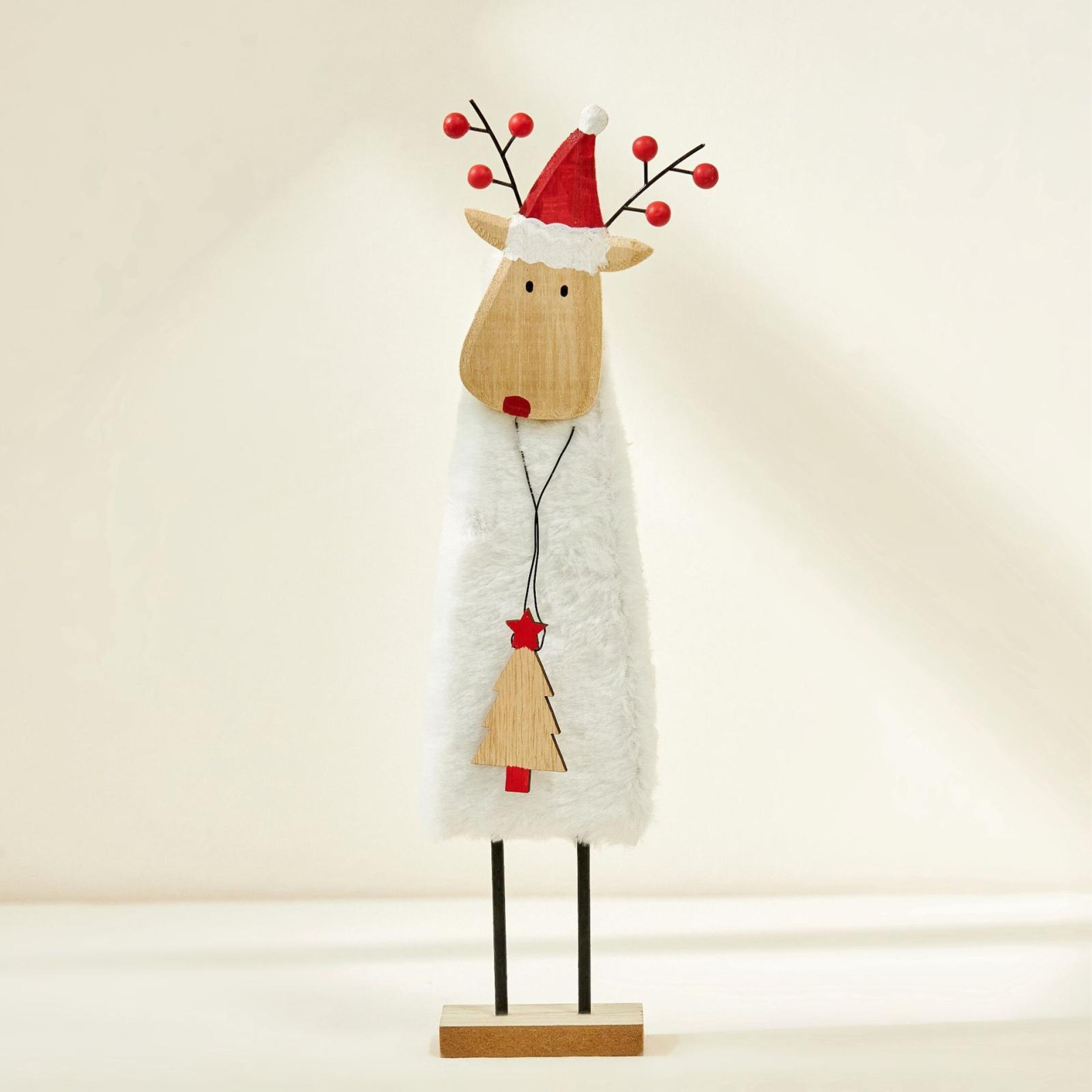 Mini Red Christmas Tree Felt Desktop Ornament for Holiday Decorations – view 14