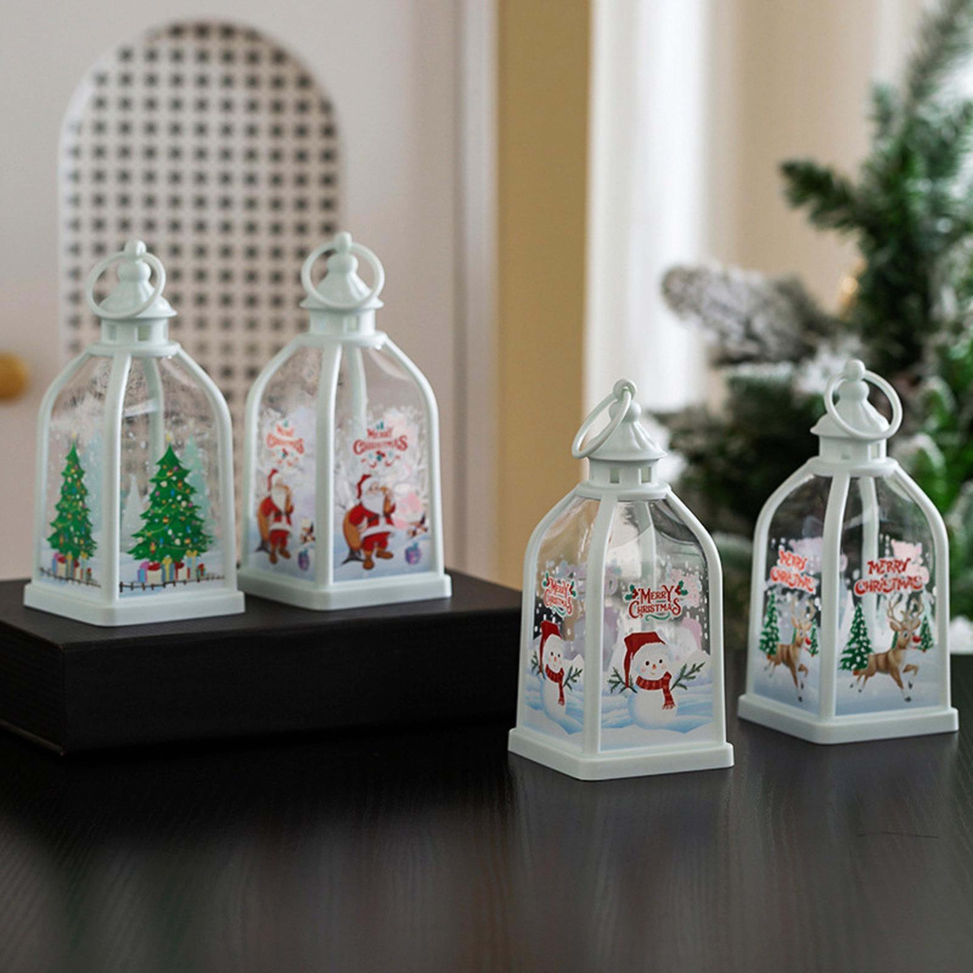 Portable Christmas Lantern Night Light with Warm LED Glow – view 4