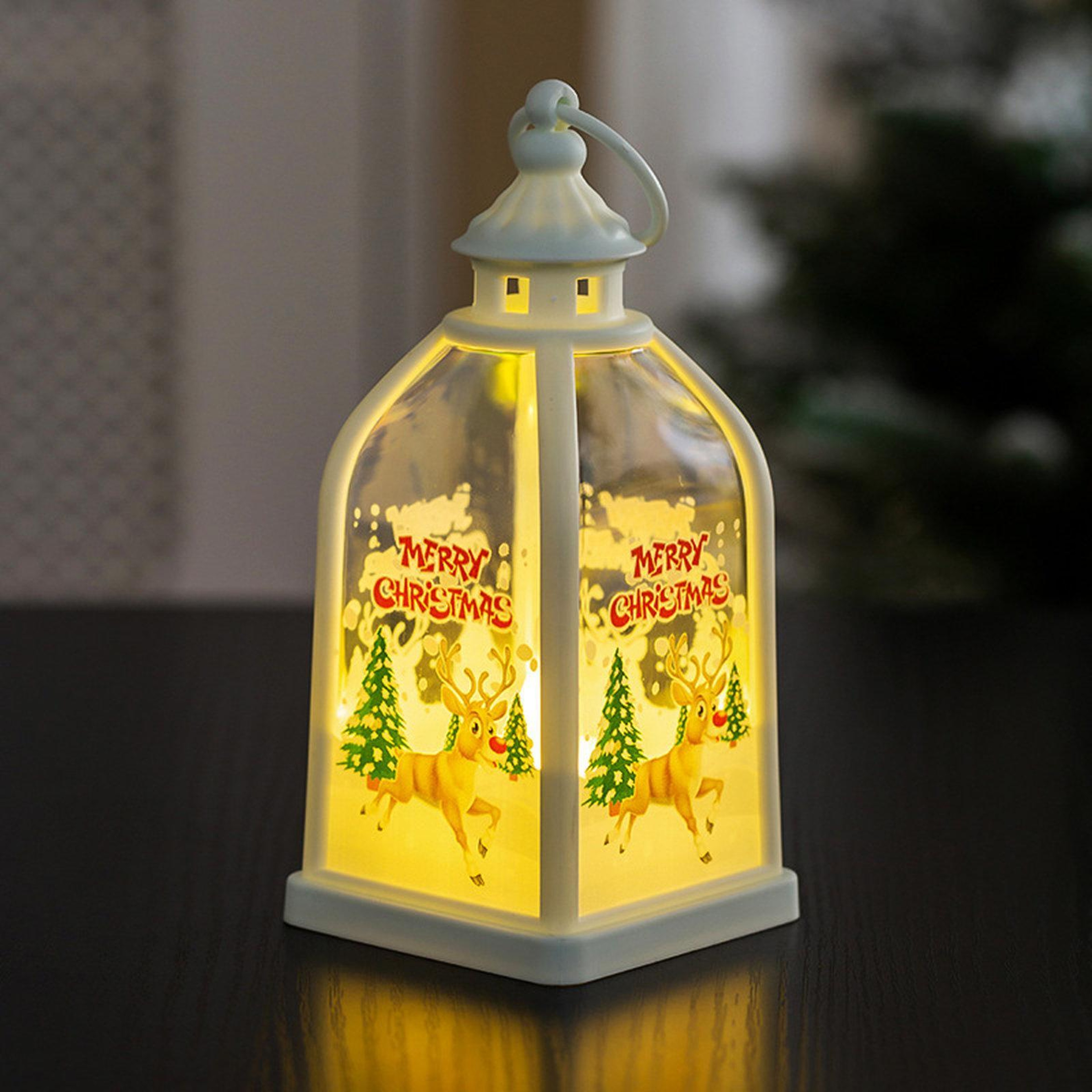 Portable Christmas Lantern Night Light with Warm LED Glow – view 7