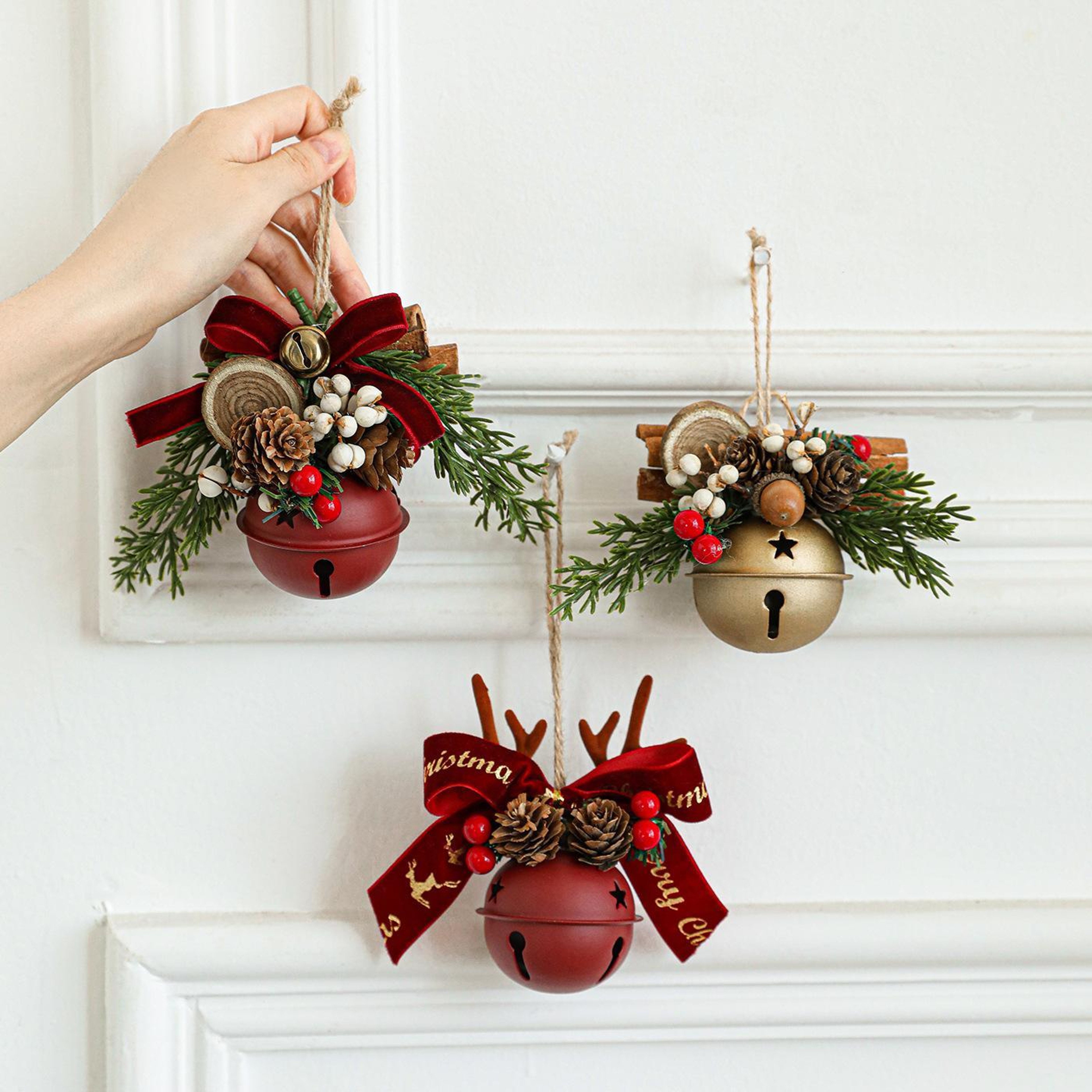 Christmas Hanging Bells for Christmas Tree and Window Decorations – view 4