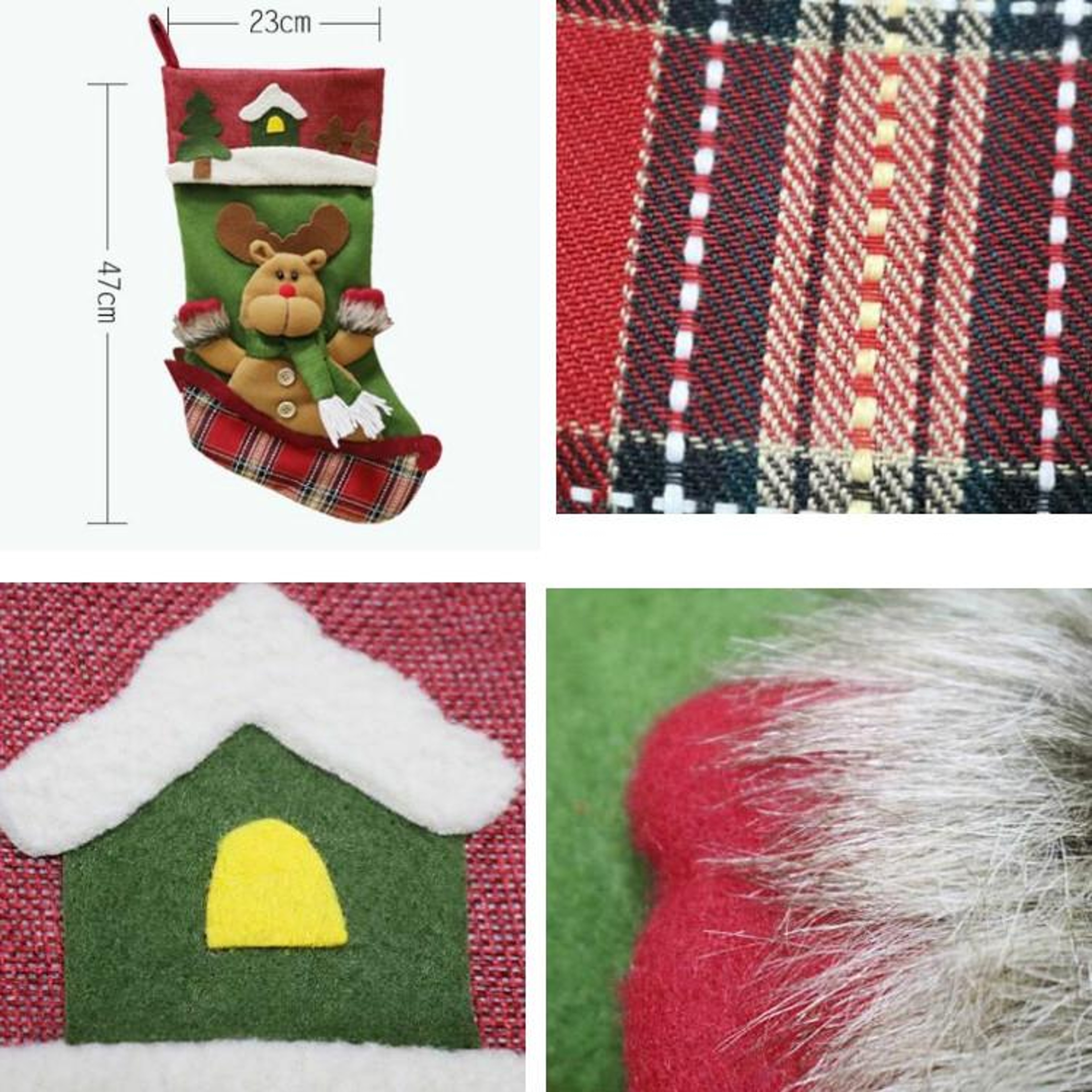 Christmas Stocking Gift Bag Christmas Tree Hanging Decoration – view 3