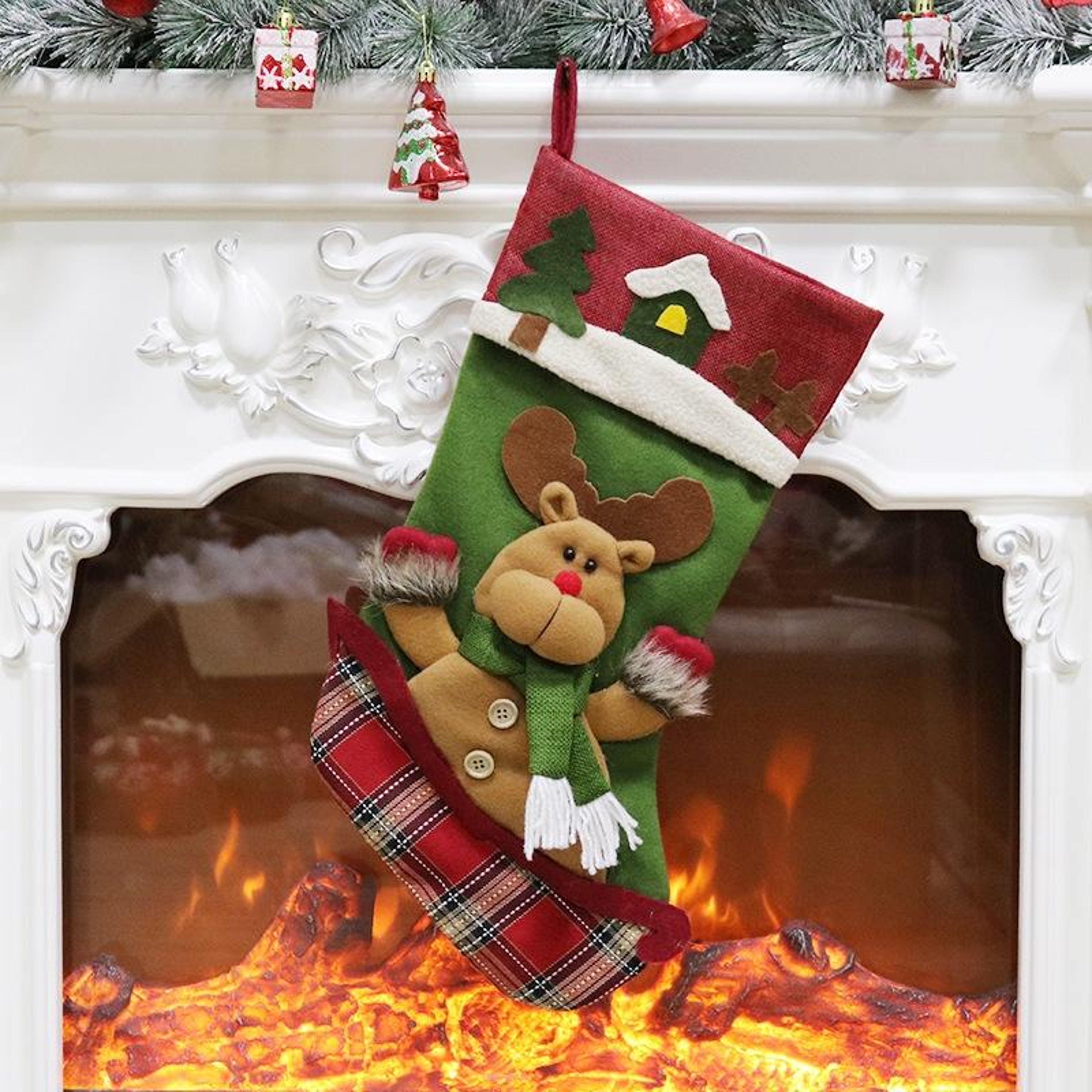 Christmas Stocking Gift Bag Christmas Tree Hanging Decoration – view 8
