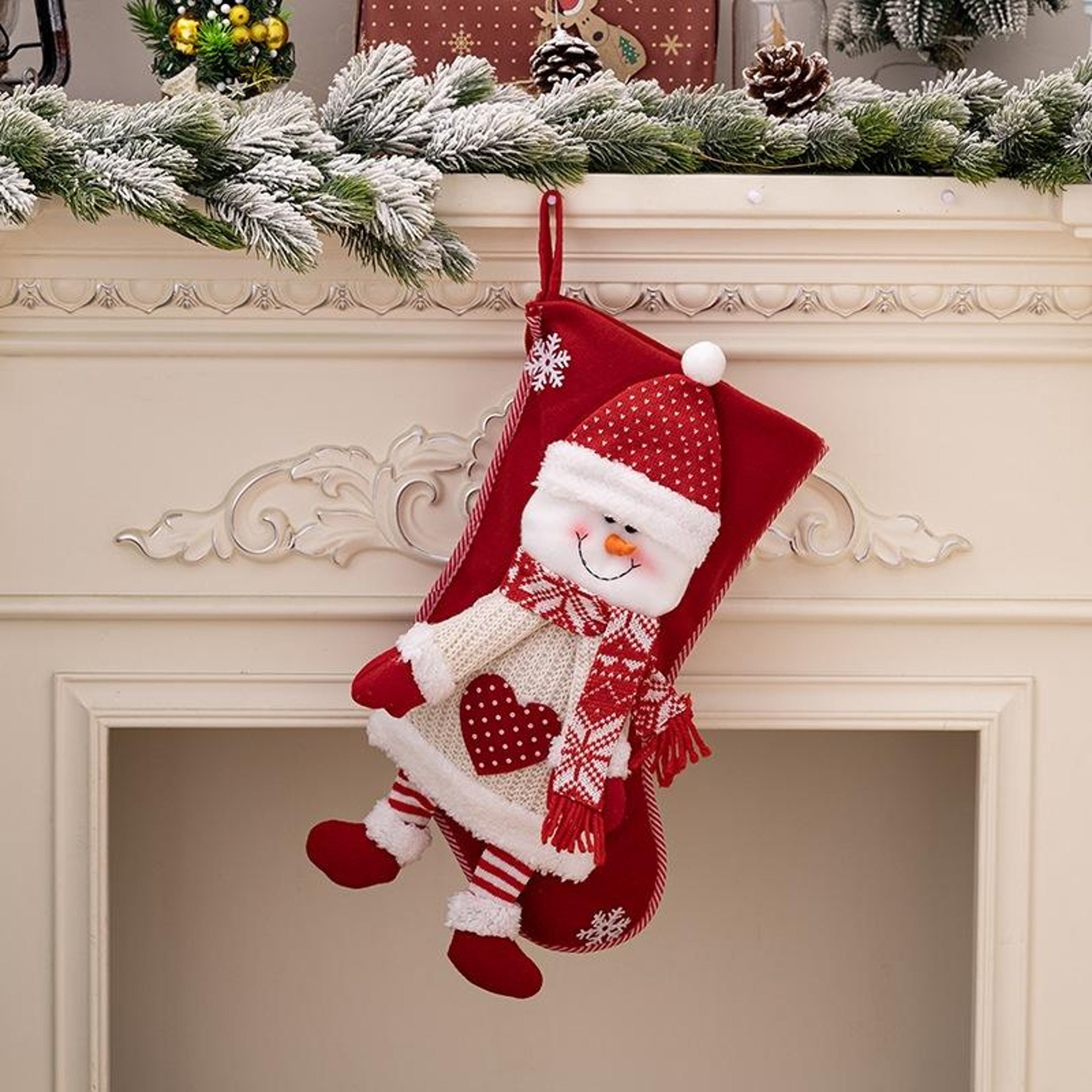 Christmas Stocking Gift Bag for Holiday Decorations and Gifts – view 4