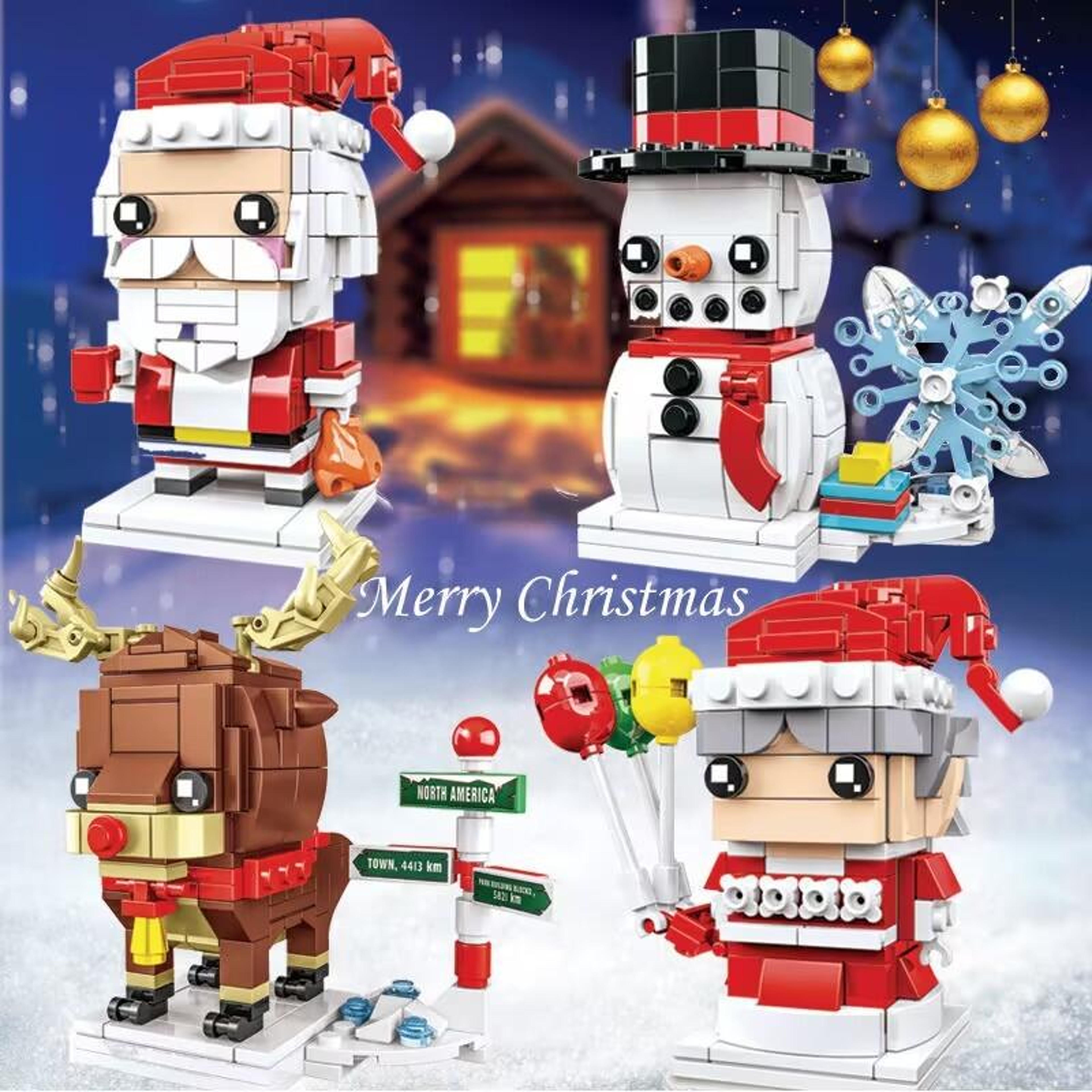 Christmas Grandma Building Blocks Puzzle Toy for Kids Ages 6+ – view 2