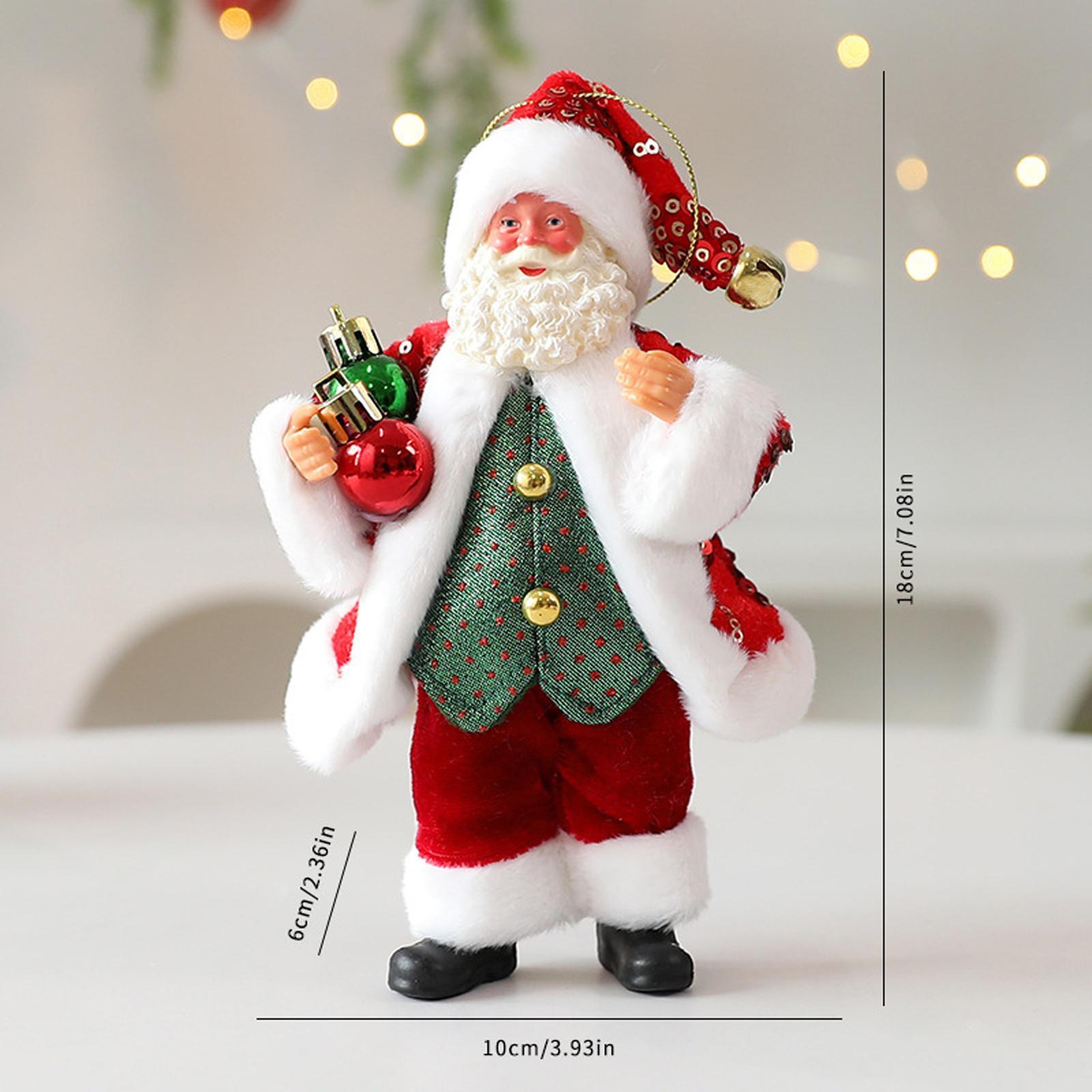 Santa Claus Christmas Doll Ornament for Tree and Window Display – view 1