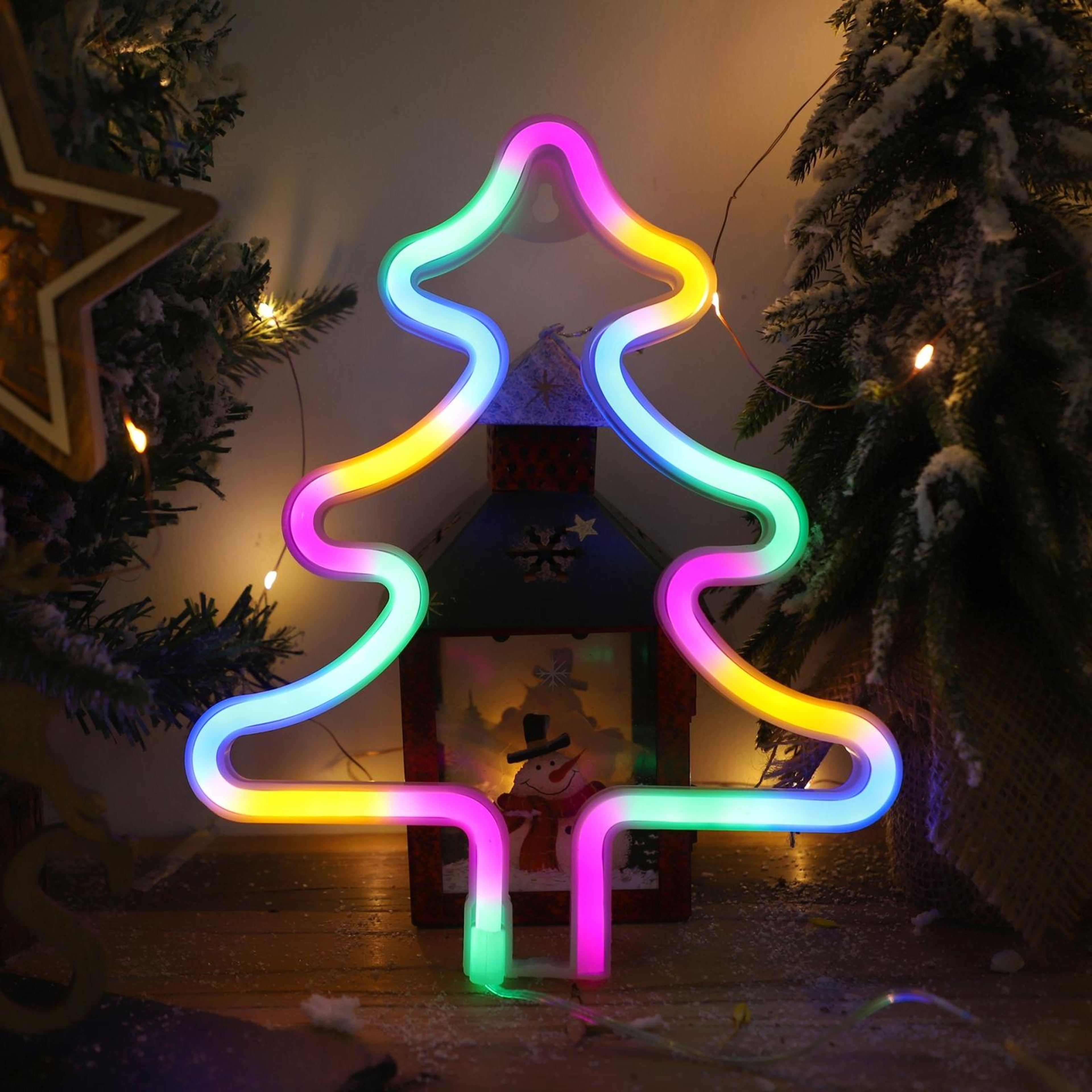 Christmas Neon LED Wall Lights for Holiday Party Decorations – view 7