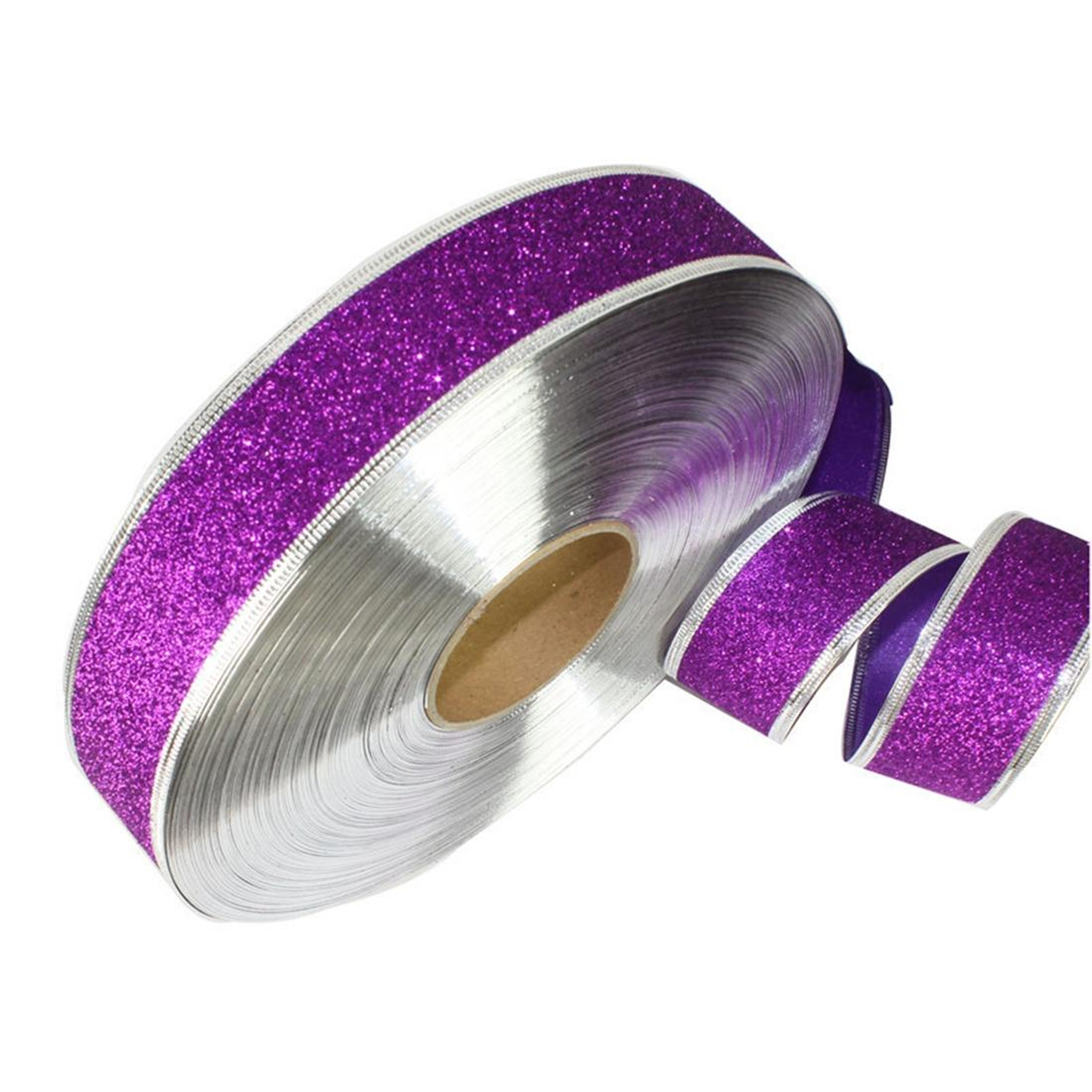 Christmas Tree Decoration Ribbon with Glitter for Holiday Party Decor – view 2