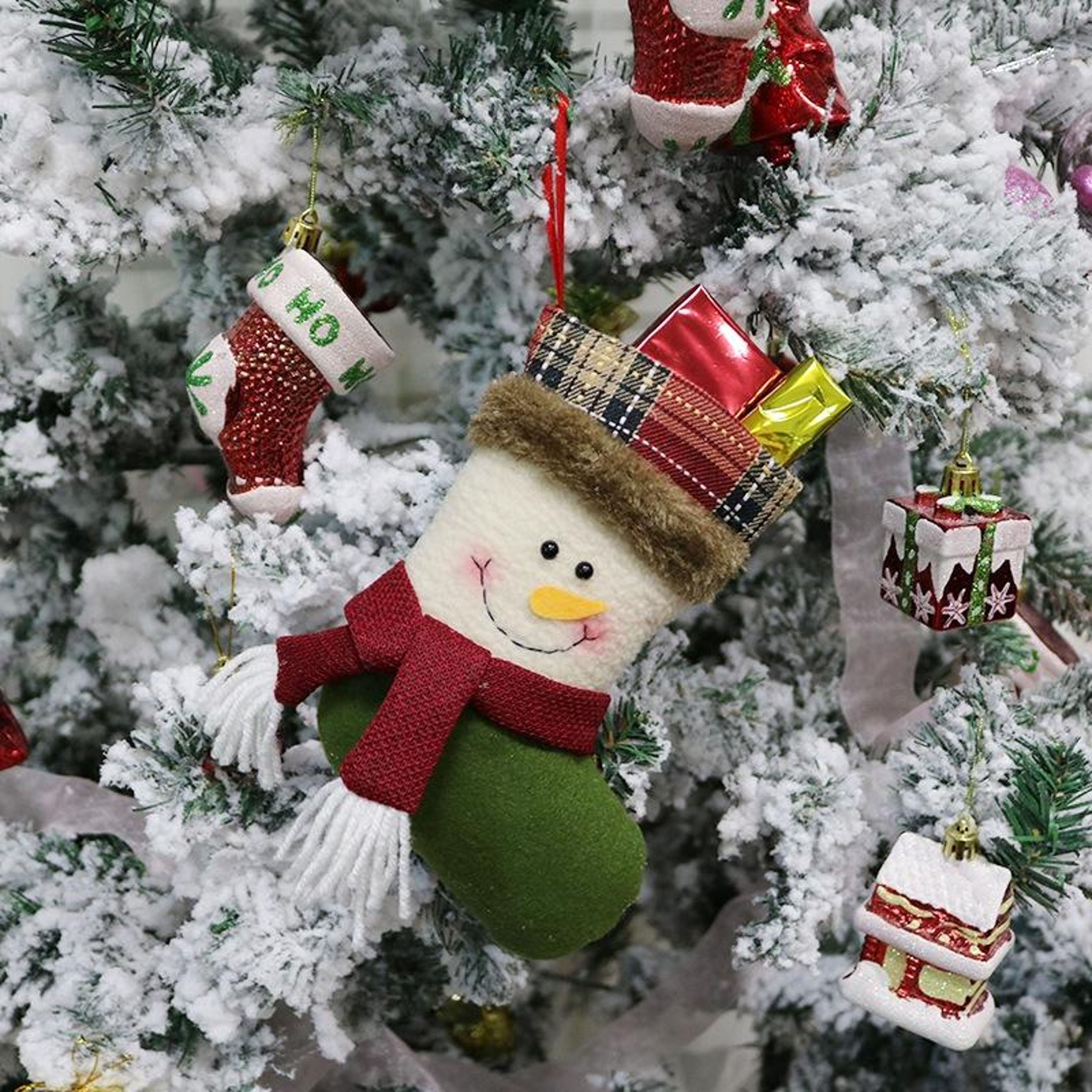 Christmas Stocking Gift Bags and Christmas Tree Pendant Decorations – view 5