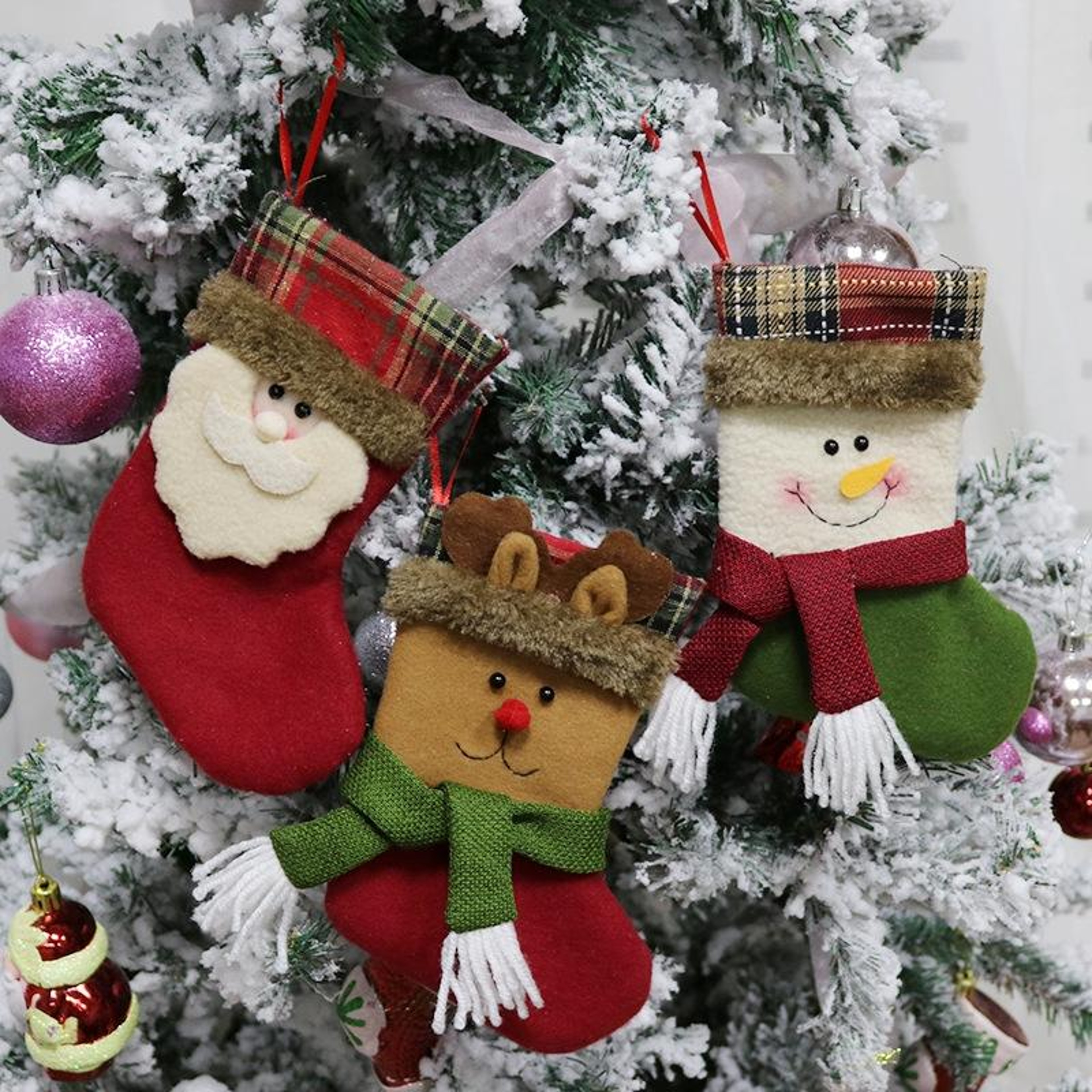 Christmas Stocking Gift Bags and Christmas Tree Pendant Decorations – view 8