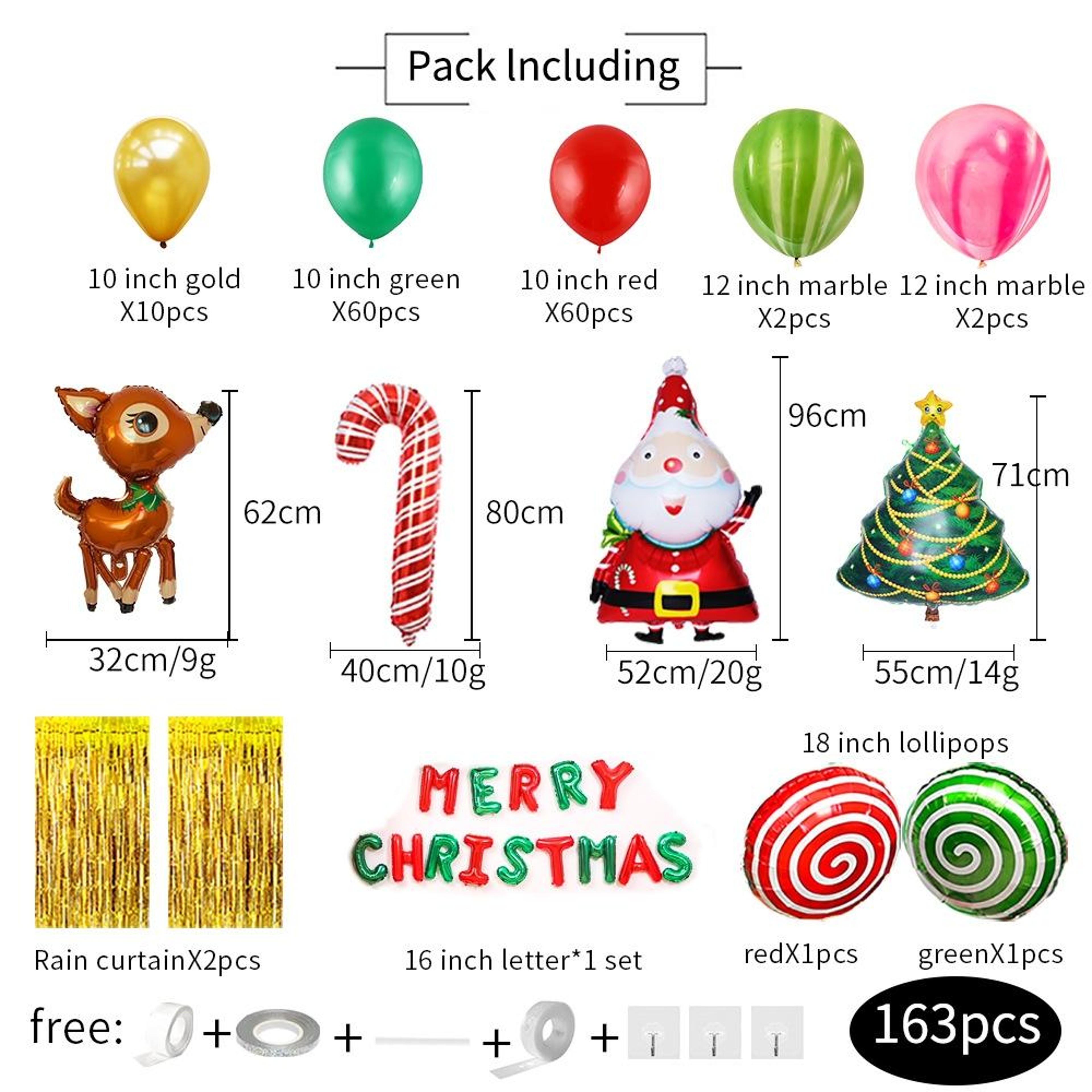 Christmas Balloon Set For Merry Christmas Party Decorations 3