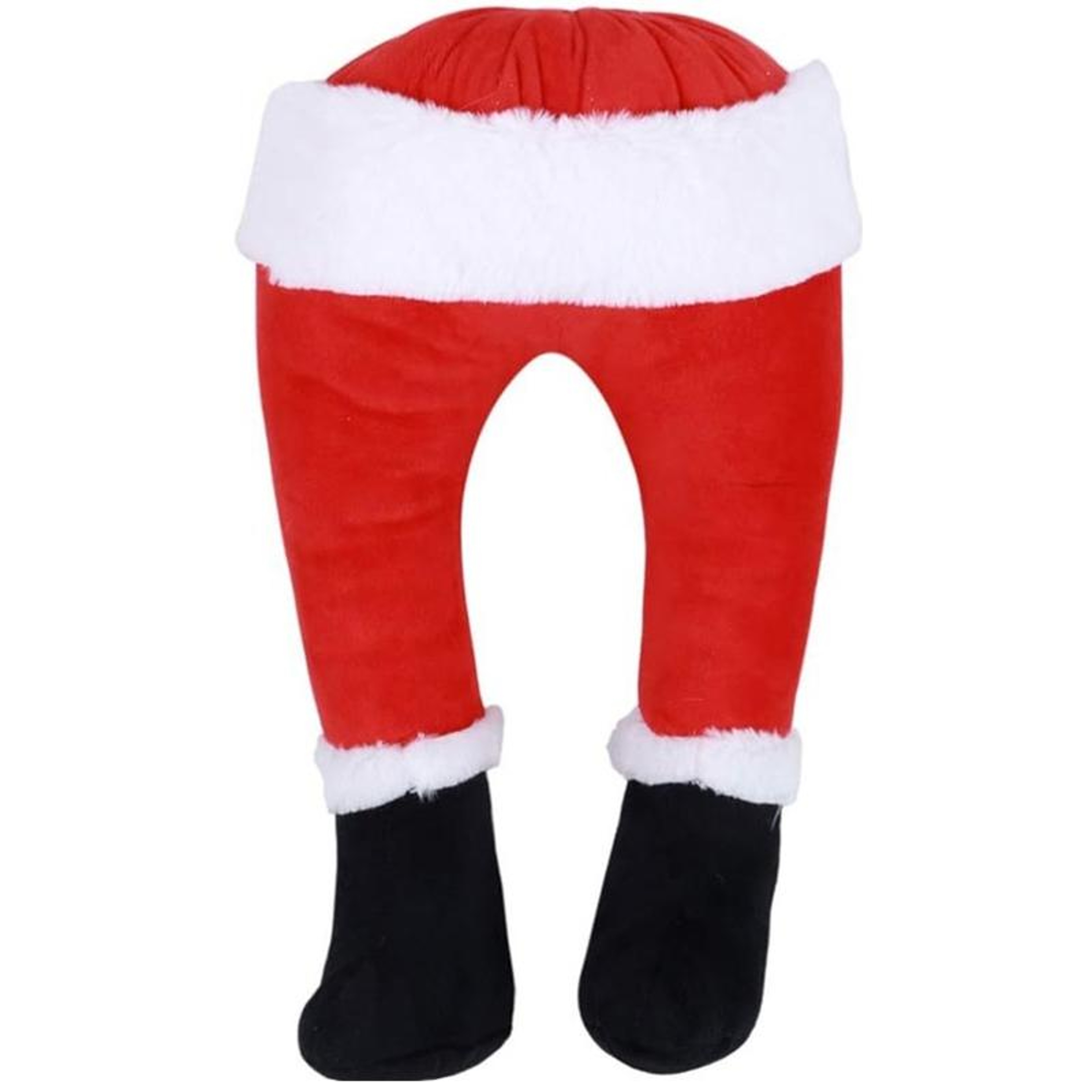 Christmas Tree Santa Claus Elf Legs Plush Decoration with Bendable Wire – view 1