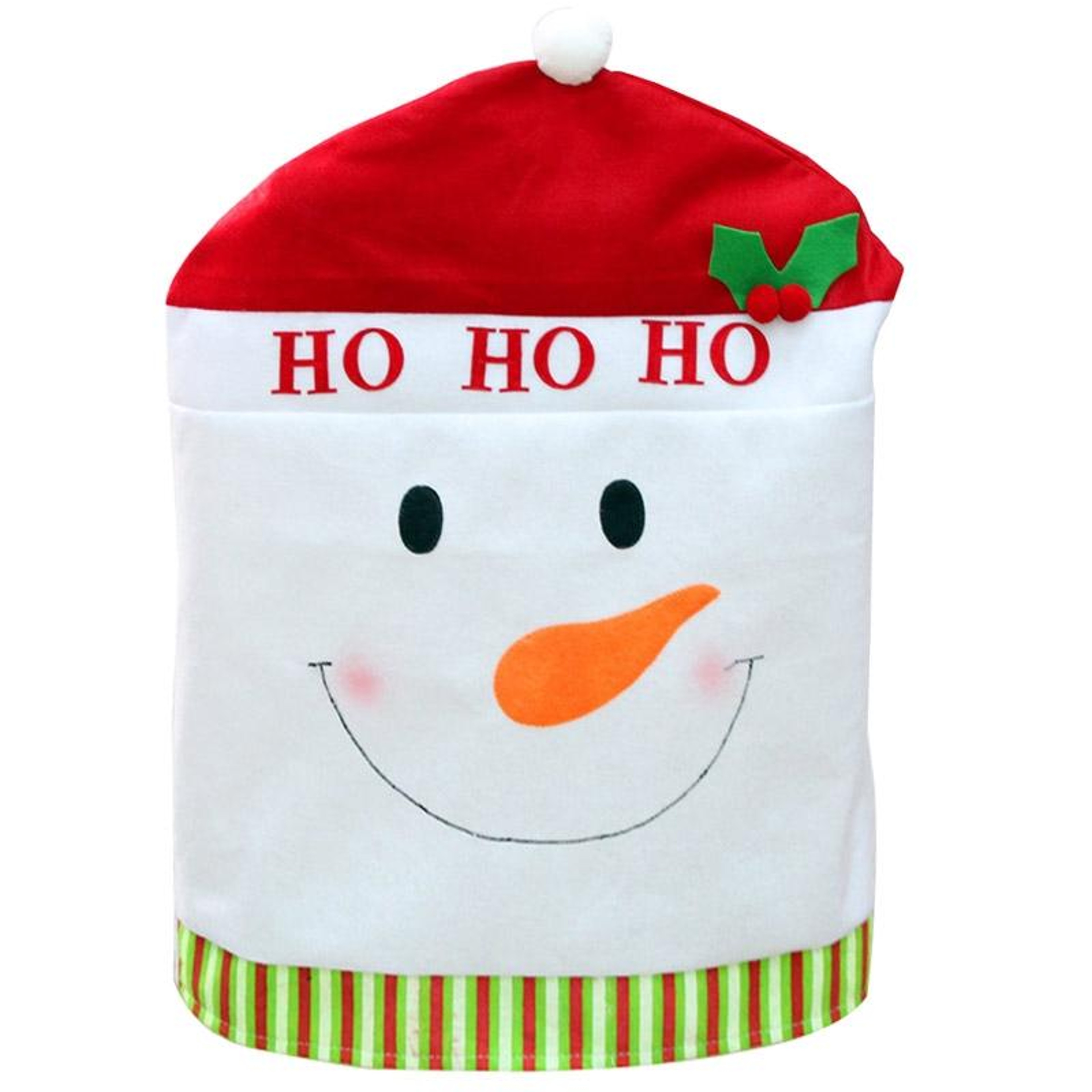 Red Hat Christmas Chair Cover For Festive Holiday Decorations 9