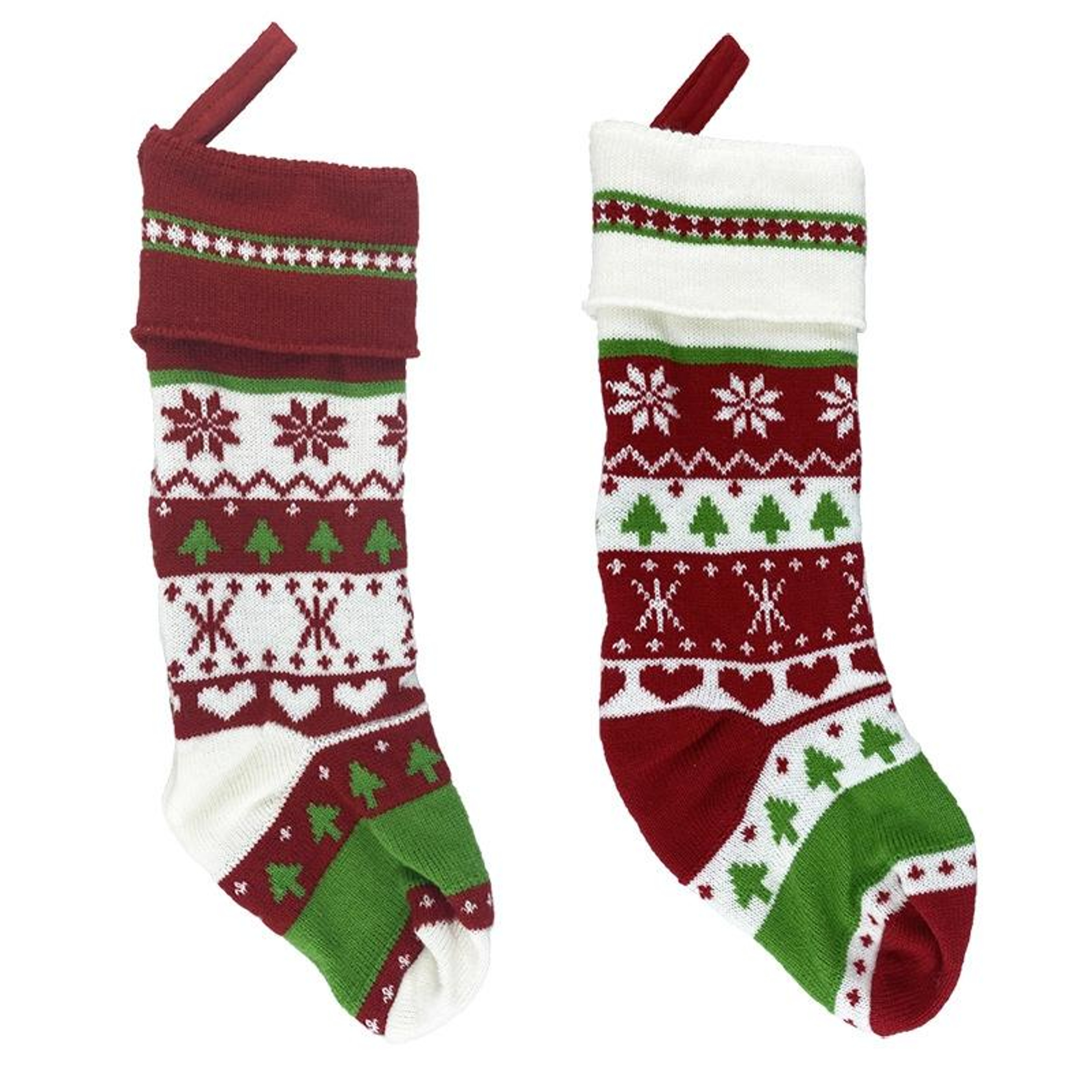 Christmas Stocking Gift Bag Woolen Holiday Candy Holder Decoration – view 6